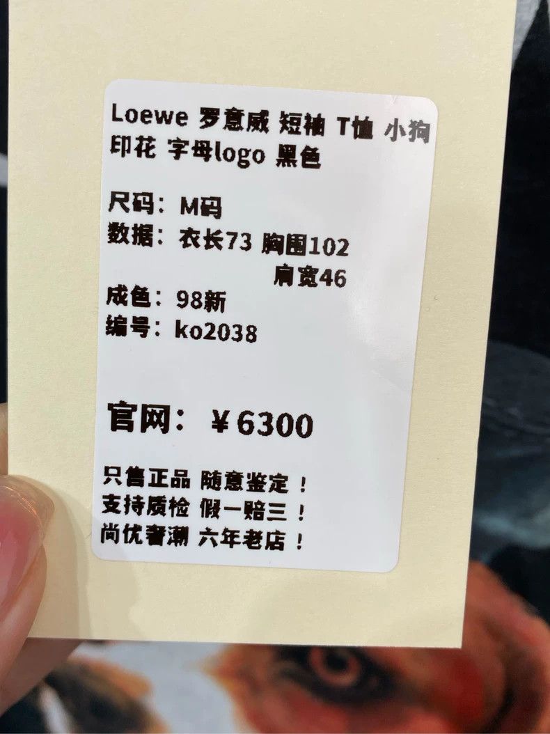 Loewe LOEWE Short sleeve T-shirt with puppy print and letter log Size M / US 6-8 / IT 42-44 - 5 Thumbnail