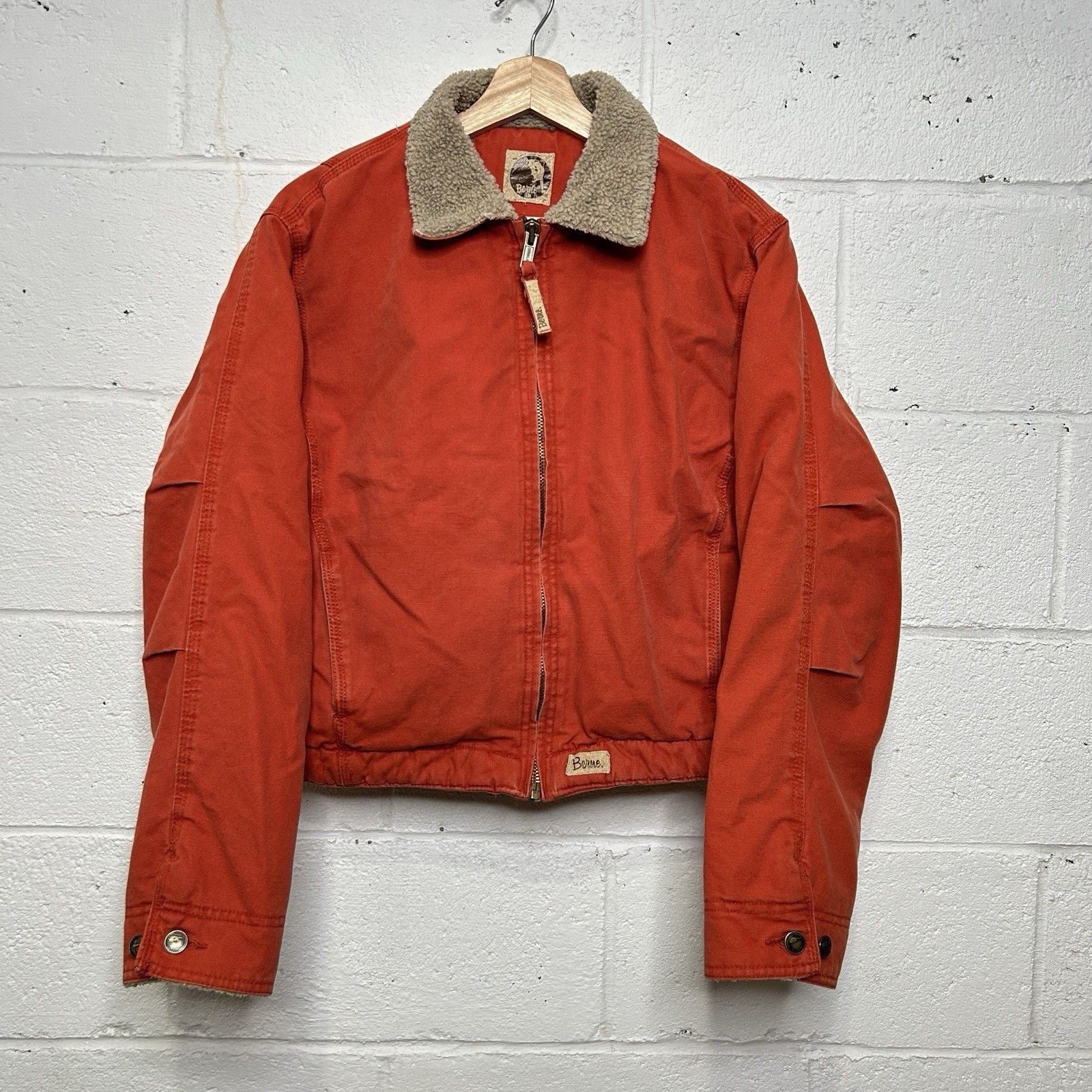 Vintage Vintage Berne Canvas Sherpa-Lined Detroit Jacket “Orange” Size M / US 6-8 / IT 42-44 - 1 Thumbnail