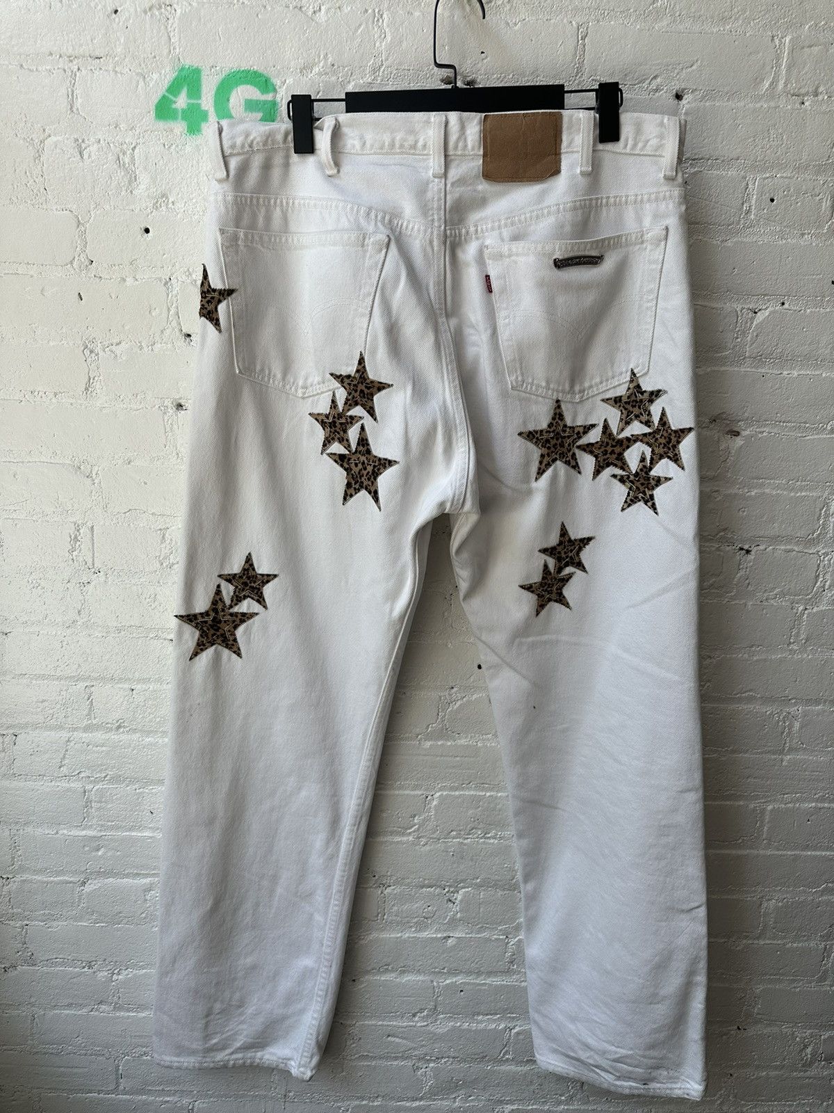 Chrome Hearts Chrome Hearts Levi Leopard Star Silver Patch 36 38 jeans Size US 36 / EU 52 - 2 Thumbnail