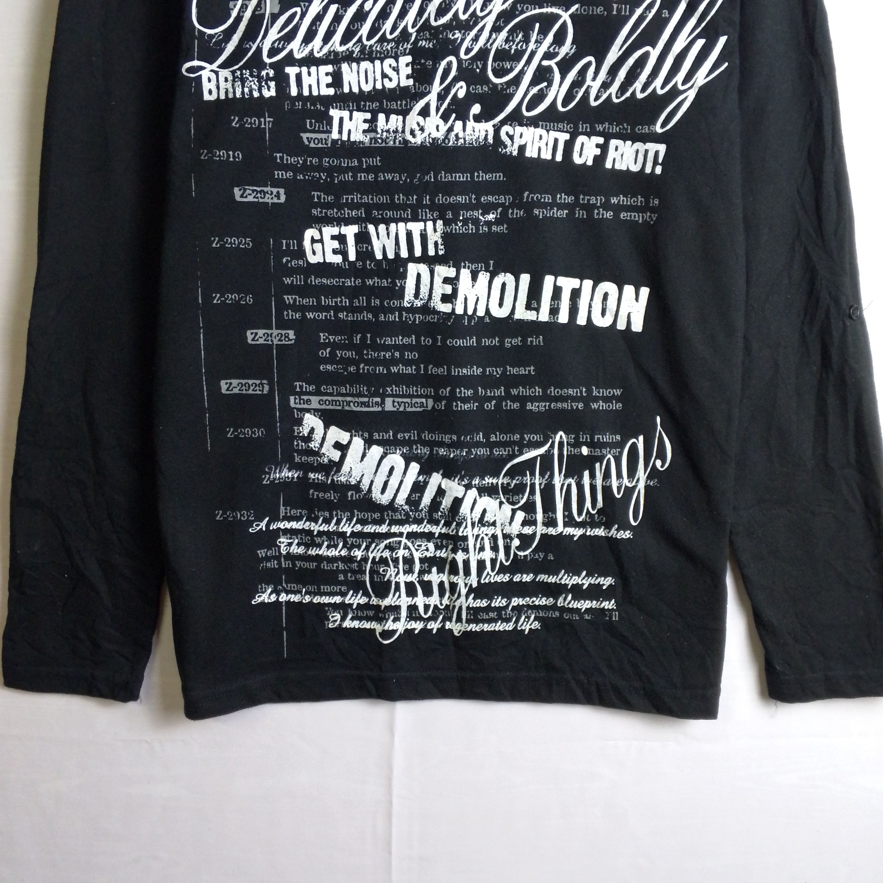 If Six Was Nine Repezeen Punk Poem Long Sleeve LGB Style Size US M / EU 48-50 / 2 - 3 Thumbnail