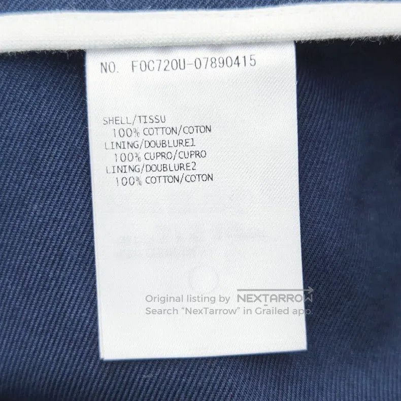 Thom Browne Thom Browne White mother-of-pearl button navy blue long co Size S / US 4 / IT 40 - 5 Thumbnail