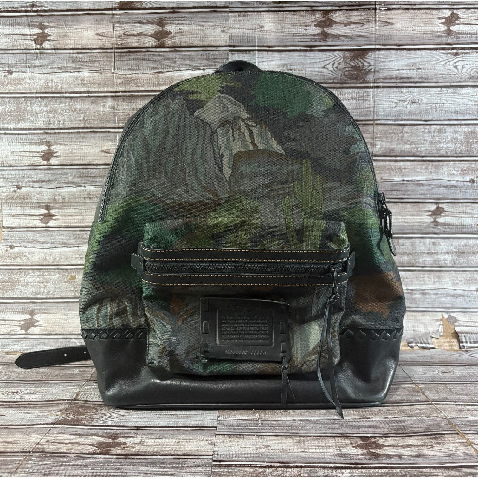 Coach COACH Landscape Print canvas leather Backpack Size ONE SIZE - 1 Thumbnail