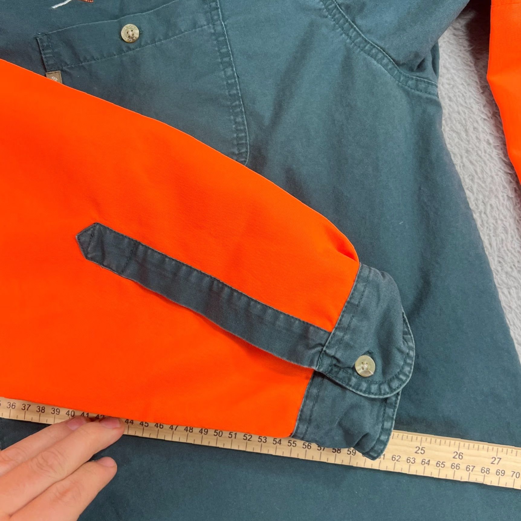 Vintage VINTAGE Columbia Shirt Mens 2XL Green NeON Orange Hunting Outdoors Shooting Button Up Size US XXL / EU 58 / 5 - 7 Thumbnail