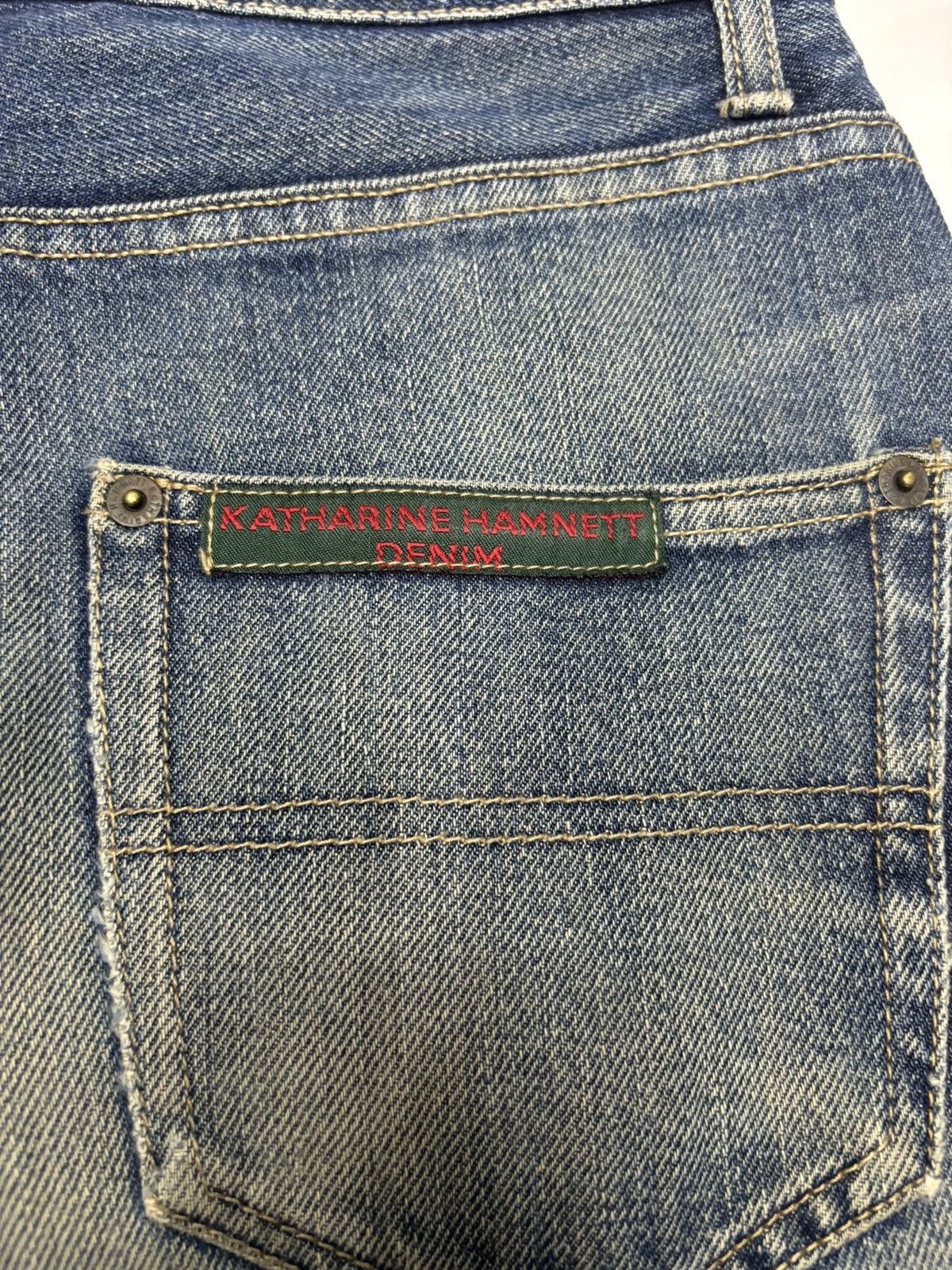 If Six Was Nine 🔥KATHARINE HAMNETT DENIM WHISKER DENIM JEANS Size US 28 / EU 44 - 10 Thumbnail