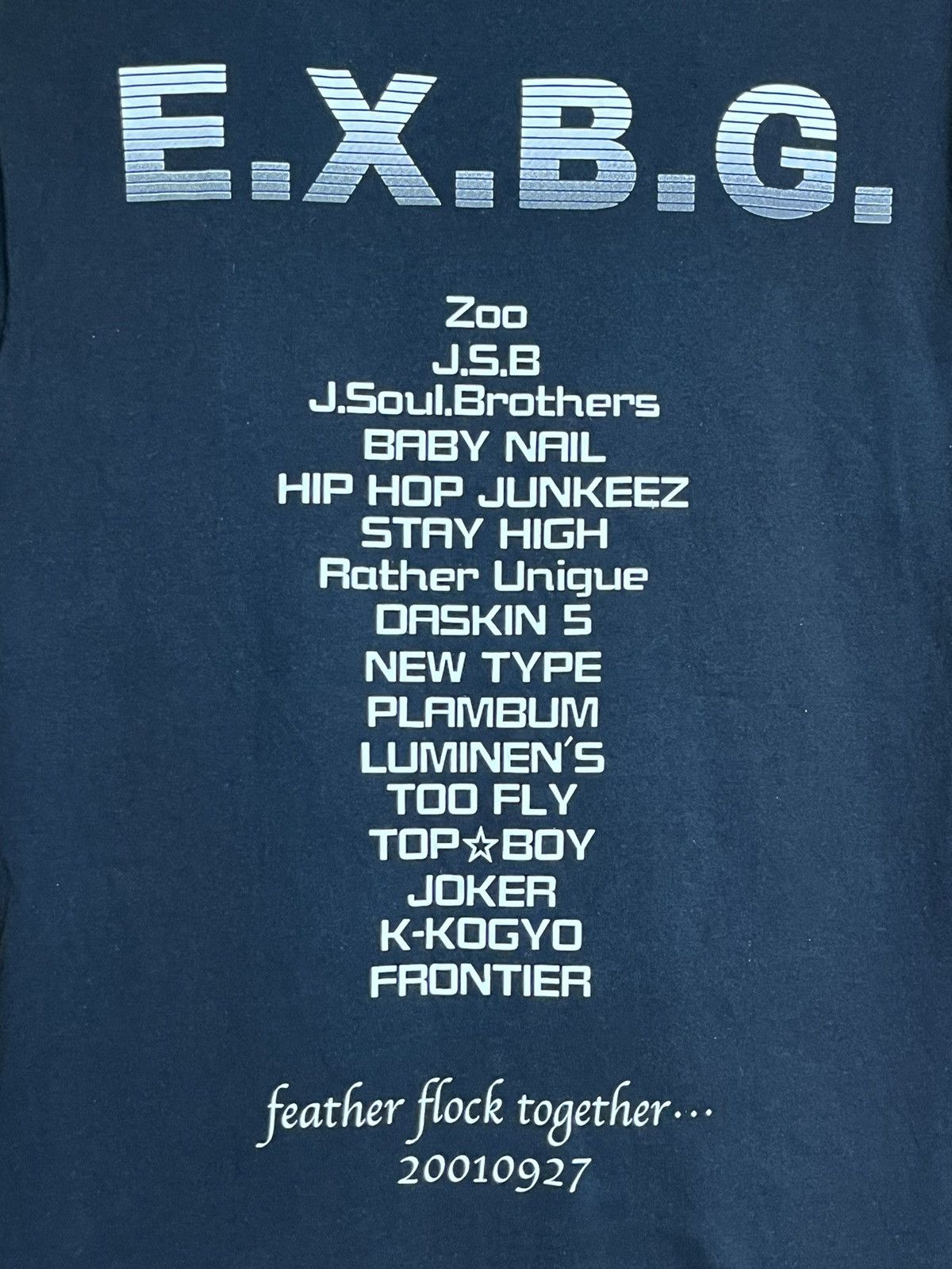 Band Tees VINTAGE Y2K E.X.B.G JAPANESE HIP HOP TOUR 2001 TEE SHIRT Size US M / EU 48-50 / 2 - 4 Thumbnail
