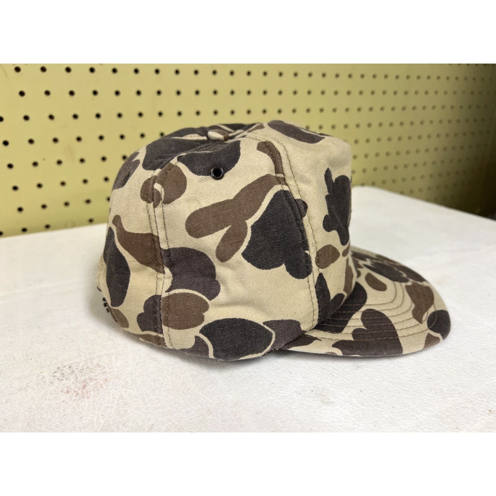Vintage VINTAGE Snap-Back Trucker Hat Men Adjustable Brown Camouflage USA MADE Cap Camo Size ONE SIZE - 2 Thumbnail