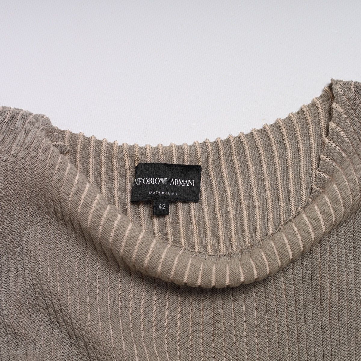 Emporio Armani Emporio Armani Pink Grey Pleated Dress Cotton Viscose Nylon Size M / US 6-8 / IT 42-44 - 10 Thumbnail