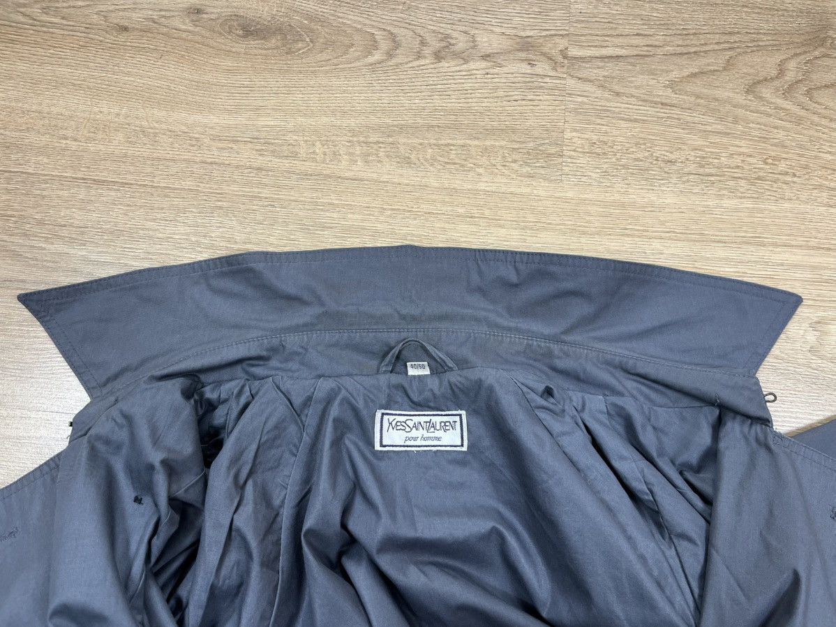 Yves Saint Laurent Vintage Yves Saint Laurent Trench Coat Grey Double Breasted Size US L / EU 52-54 / 3 - 11 Thumbnail