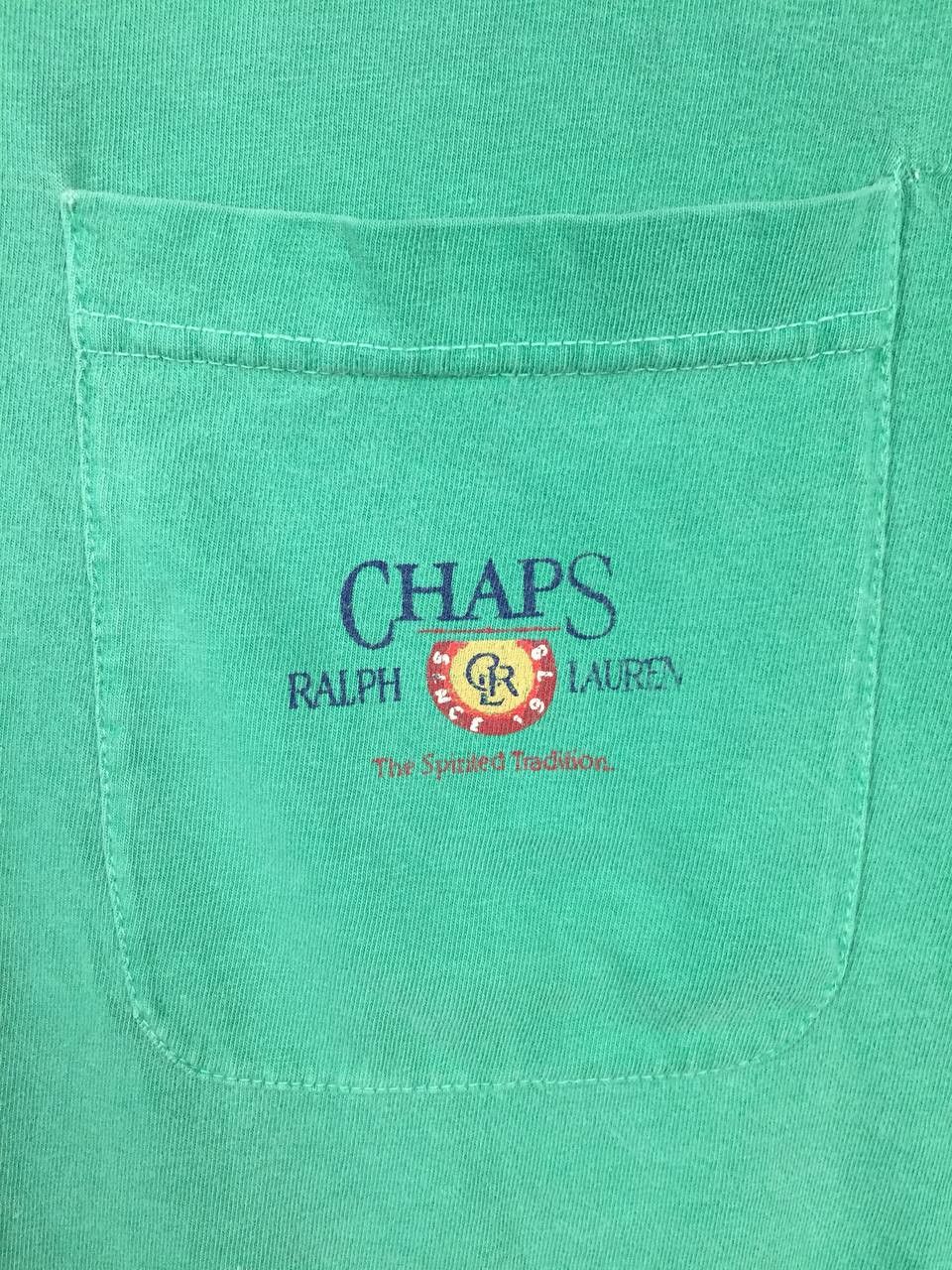 Chaps Ralph Lauren Vtg 90s Chaps Ralph Lauren Crest Logo Pocket Tee Size US M / EU 48-50 / 2 - 4 Thumbnail