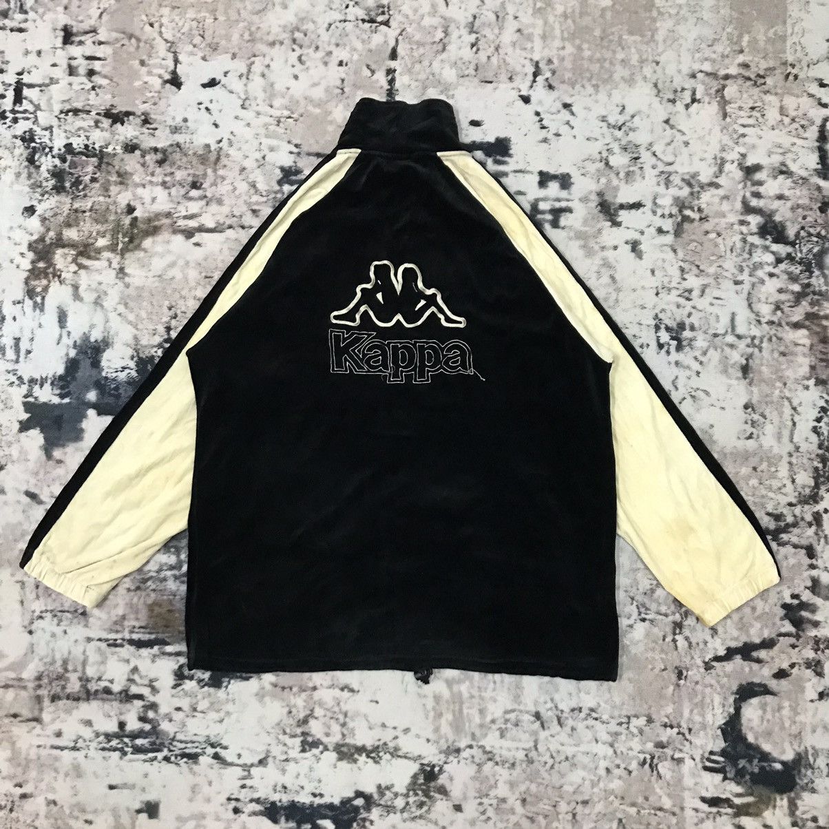 Kappa × Vintage Vintage 90s Kappa Side Tape Velvet Jacket Sweater Size US L / EU 52-54 / 3 - 2 Thumbnail