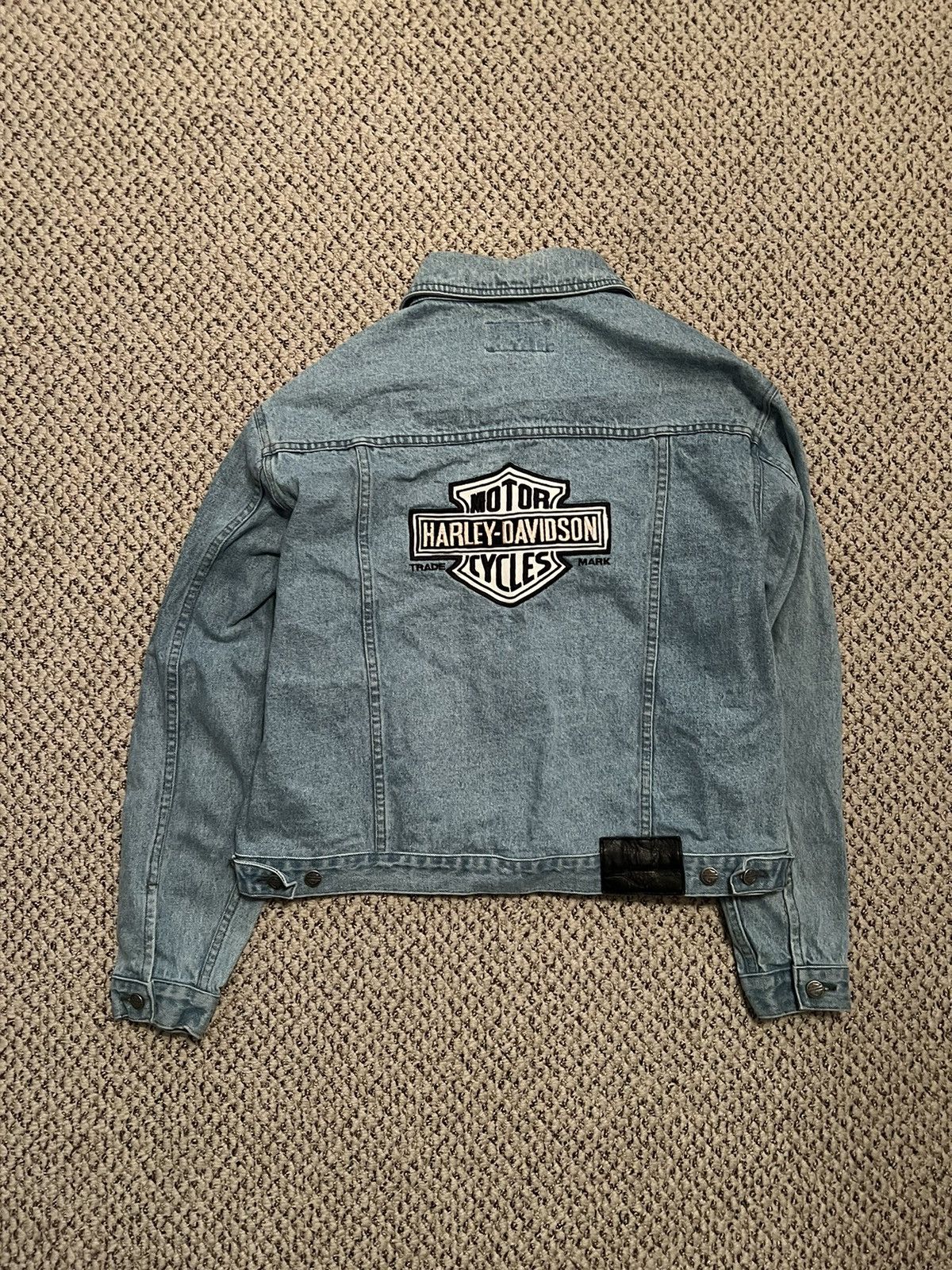 Harley Davidson Harley Davidson Denim Trucker Jacket Size US M / EU 48-50 / 2 - 3 Thumbnail