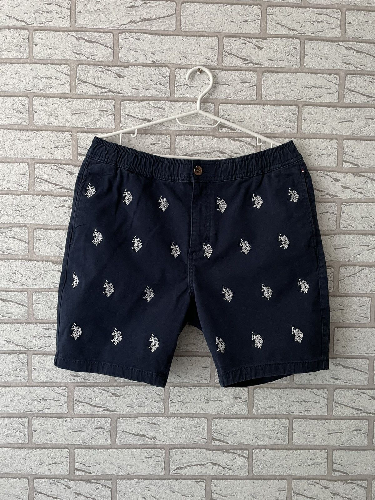 Designer × U.S. Polo Assn. Us Polo Assn USPA Monogram Shorts Size US 32 / EU 48 - 1 Thumbnail