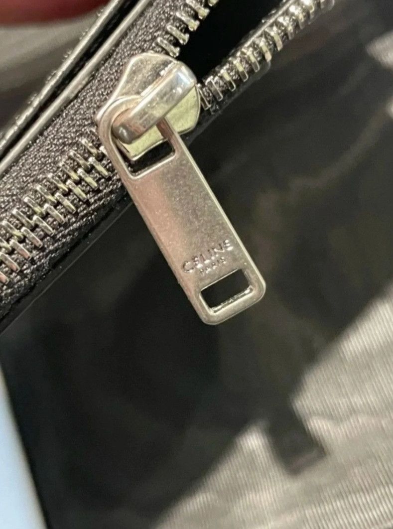 Celine CELINE Triomphe Embossed Zipped Card Holder Size ONE SIZE - 5 Thumbnail