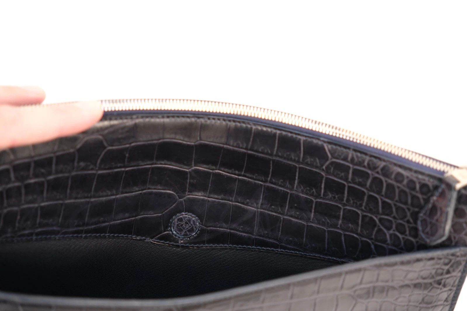 Alfred Dunhill Mint Alfred Dunhill Portfolio Organizer Laptop Sleeve Navy Size ONE SIZE - 6 Thumbnail