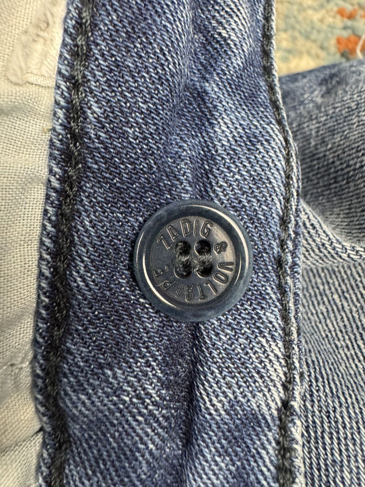 Zadig & Voltaire Vintage Y2K Zadig & Volaire flared denim slim fit hedi style Size US 27 - 24 Thumbnail