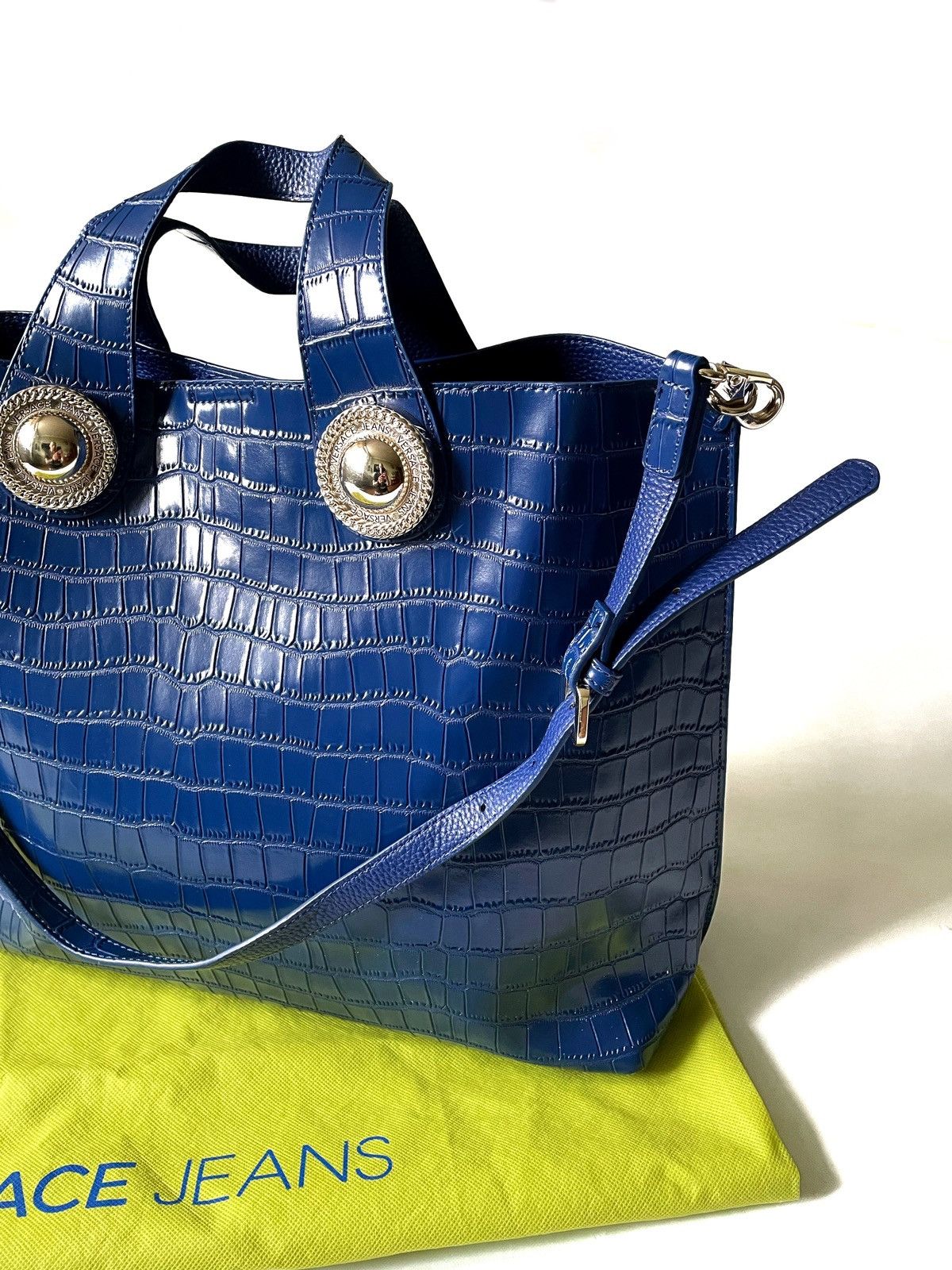 Versace Jeans Couture Versace Jeans Couture Tote Bag With Pouch Blue Color Large Size ONE SIZE - 2 Thumbnail