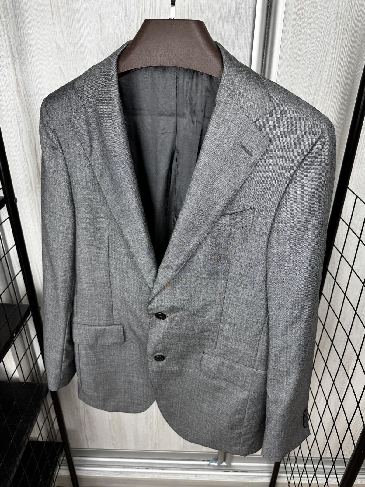 Boggi Boggi Milano Grey 110s Wool 2 pieces made in italy suit Size 40R - 8 Thumbnail