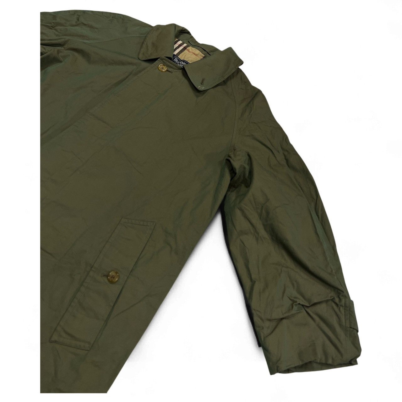 Burberry Vintage Burberrys Nova Check Trench Coat Metallic Green Size US M / EU 48-50 / 2 - 5 Thumbnail