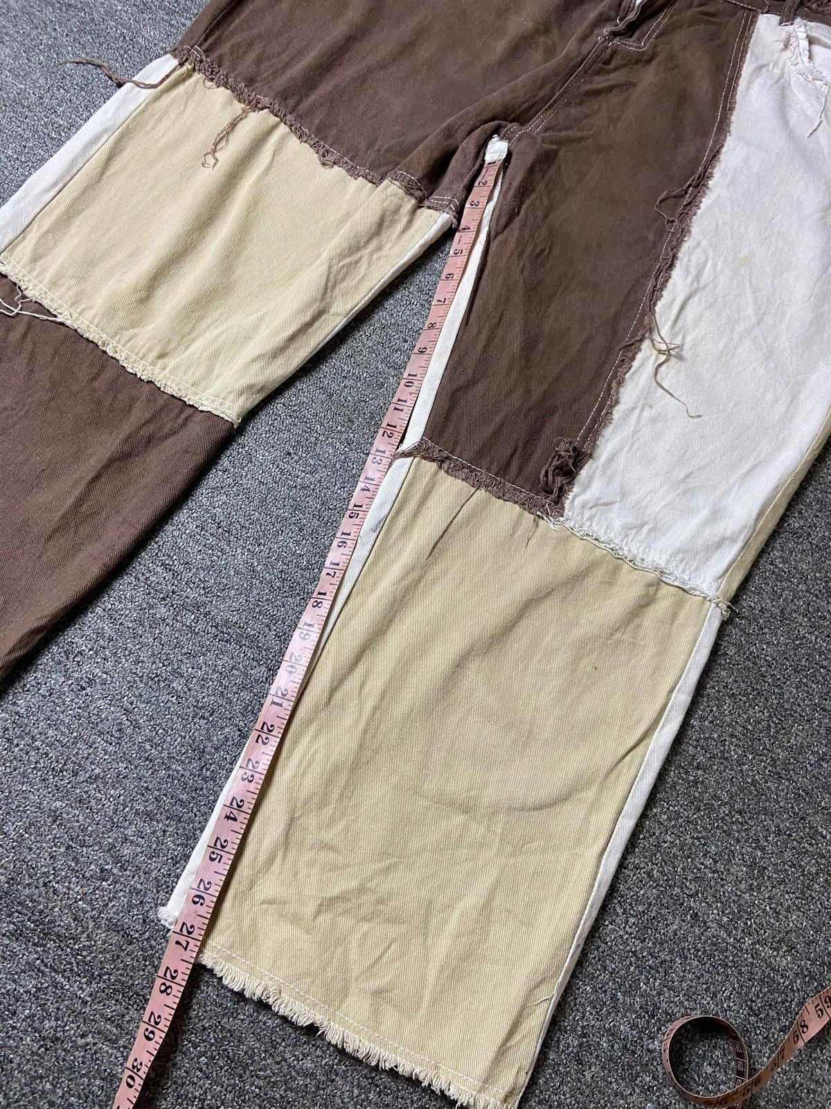 Shein Shein Brand Brown Patches Style Pants (148) Size US 41 - 7 Thumbnail