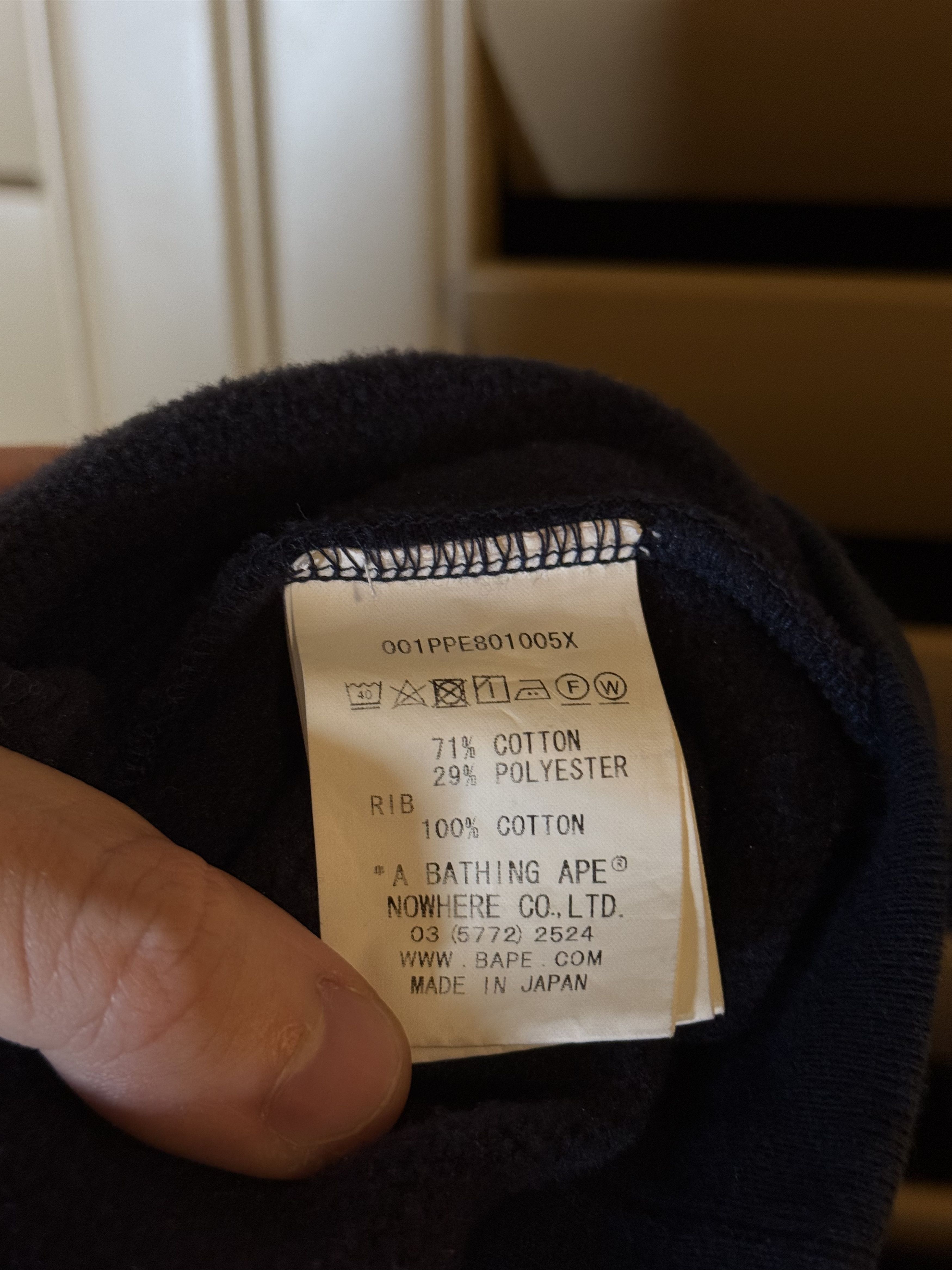 Bape A Bathing Ape (BAPE) Duotone Grey & Navy Pullover Hoodie Size US M / EU 48-50 / 2 - 9 Thumbnail