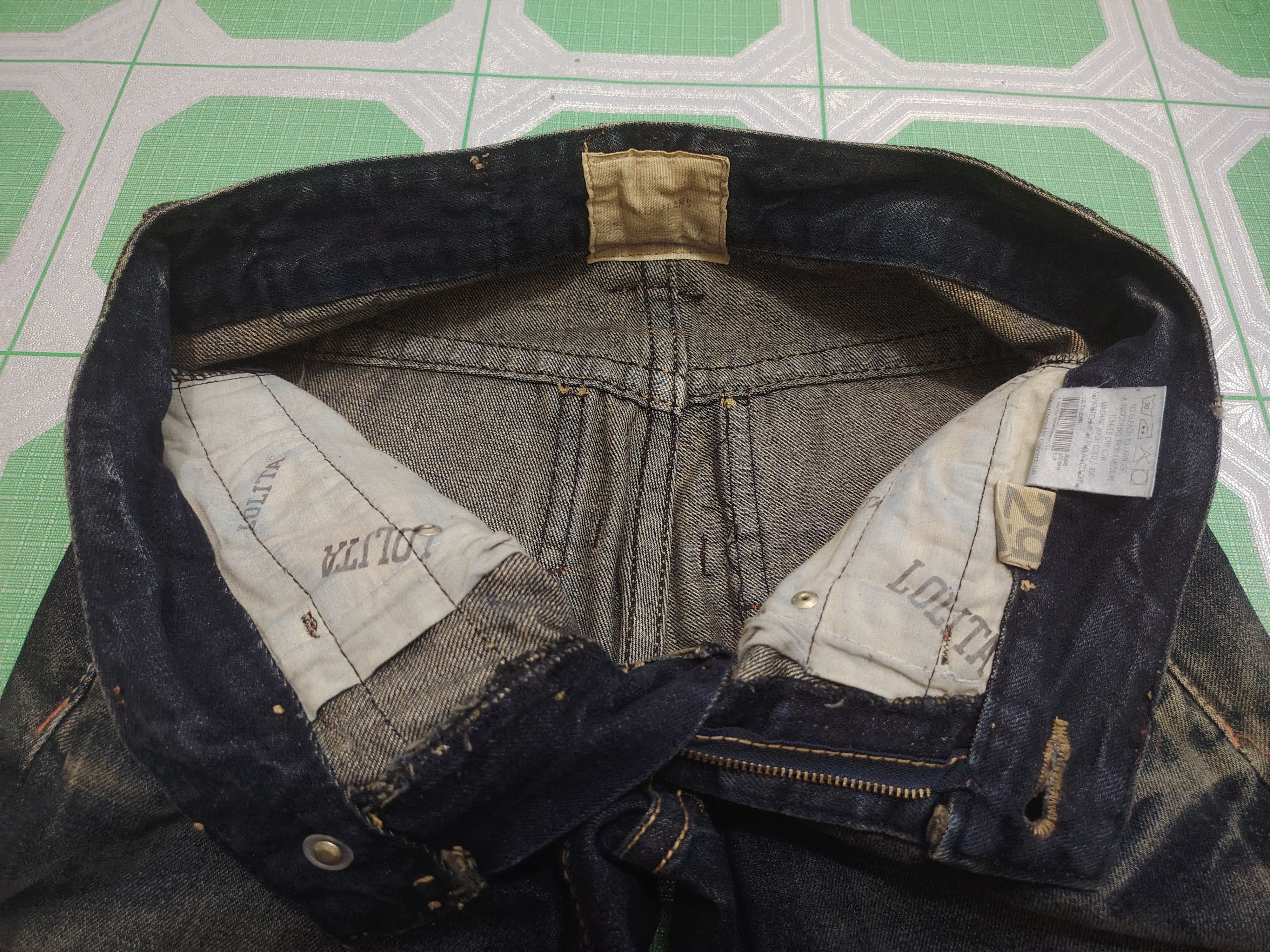 If Six Was Nine Rare!!! JAPANESE Lolita Jeans Distressed Jeans Size US 30 / EU 46 - 7 Thumbnail