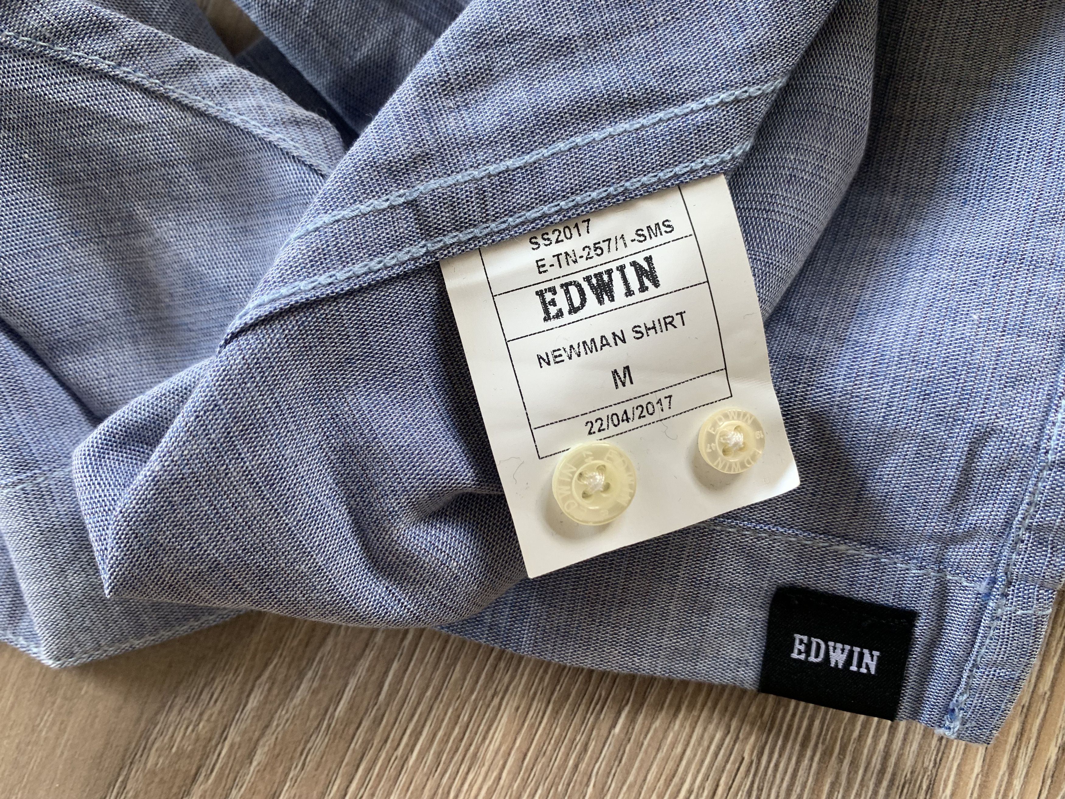 Edwin Edwin Newman Light Blue Long Sleeve Shirt Size US M / EU 48-50 / 2 - 7 Thumbnail