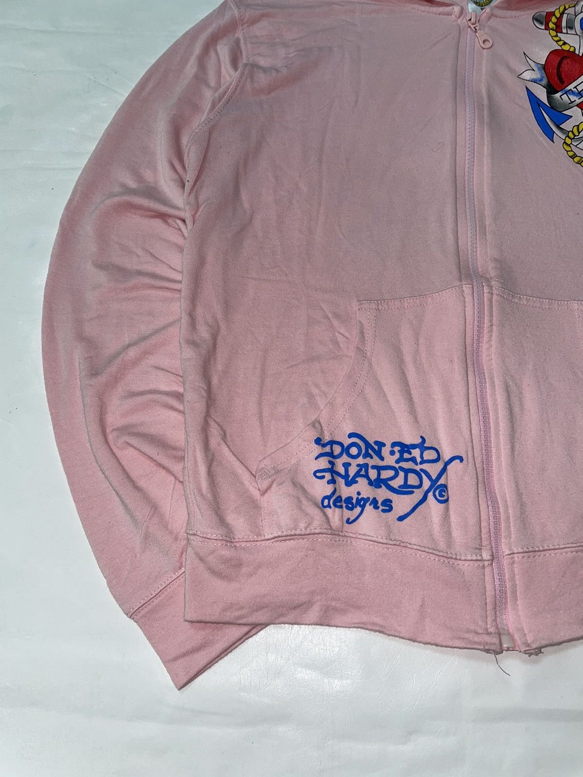 Ed Hardy × Japanese Brand Ed Hardy Japanese streetwear zip hoodie Size L / US 10 / IT 46 - 10 Thumbnail