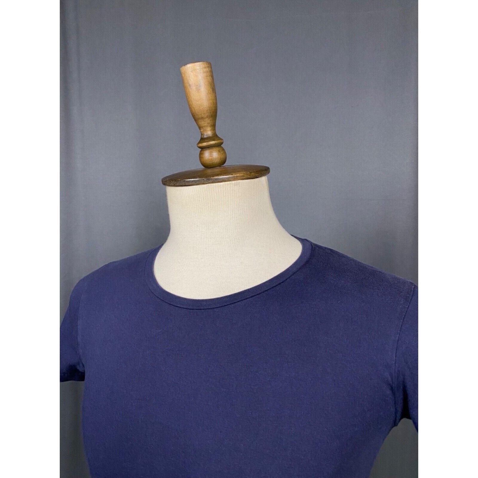 Moncler Moncler Giroccolo Small Logo Men's Blue T-Shirt Size L Size US L / EU 52-54 / 3 - 5 Thumbnail