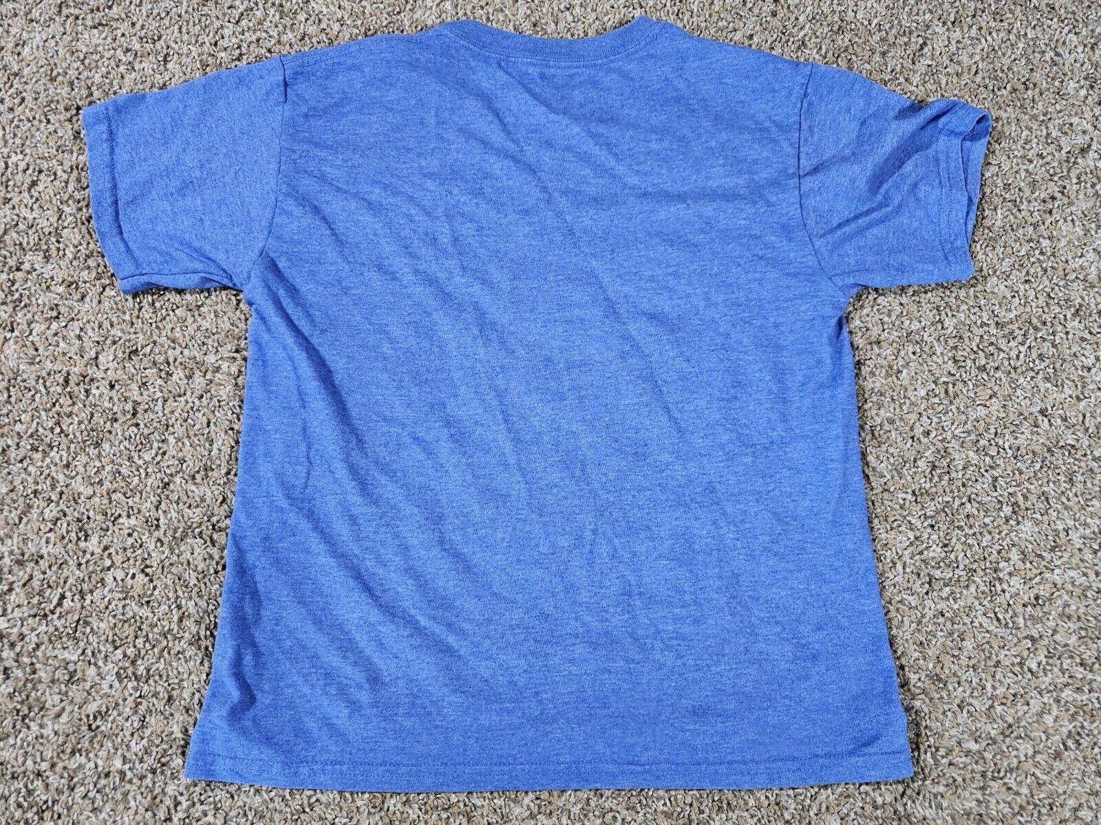 Gildan keva soccer Sports complex tshirt Blue Kids L - Stains Size US XXS / EU 40 - 6 Thumbnail