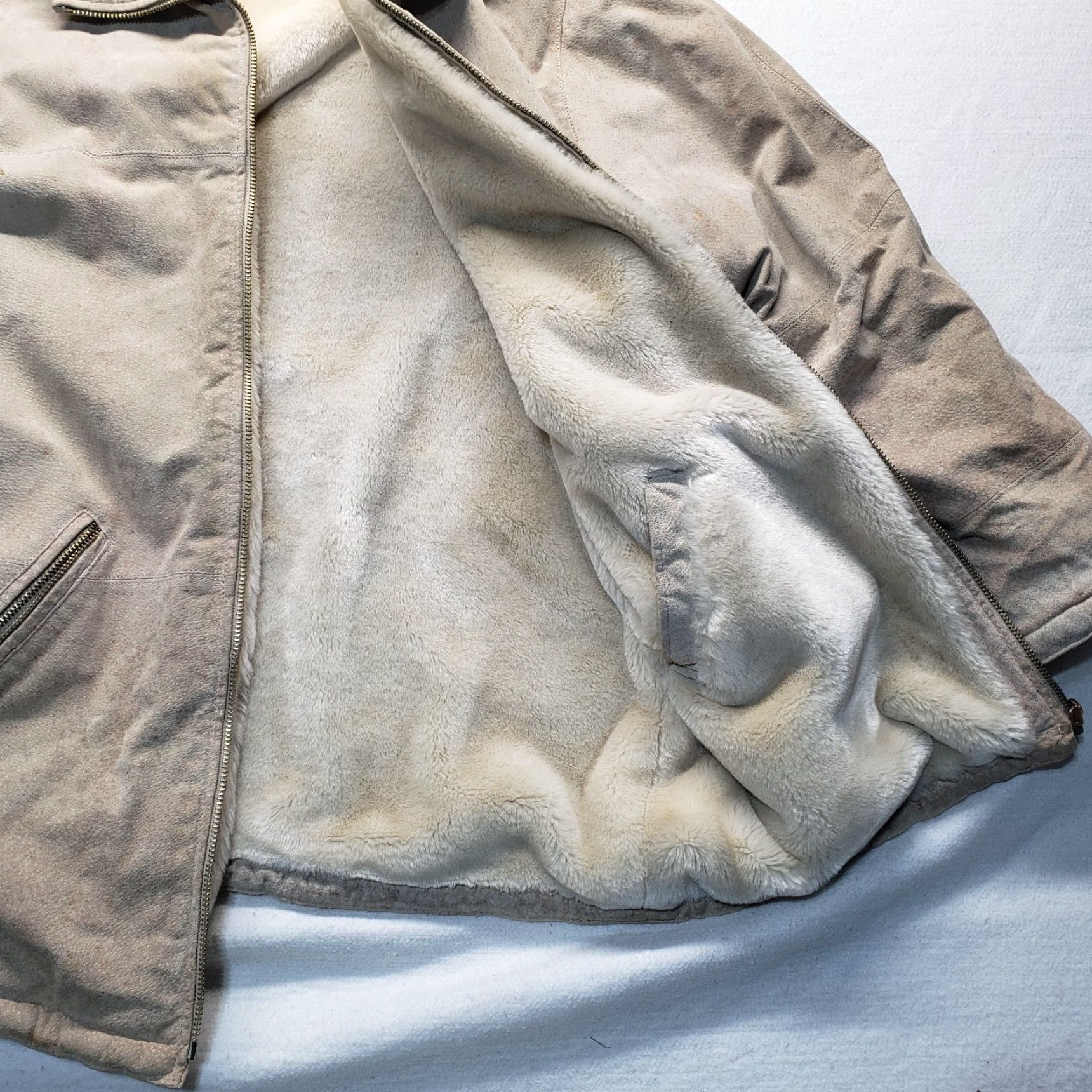 Vintage VINTAGE Middlebrook Park Leather Suede Coat Jacket Long Animal Print Faux Fur Lined Women's XL Brown Fall Winter Size XL / US 12-14 / IT 48-50 - 2 Thumbnail