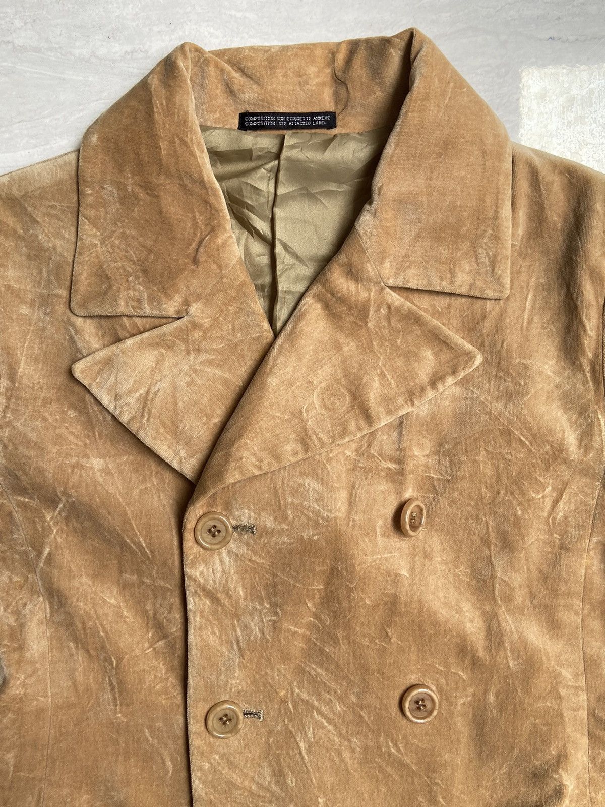Yohji Yamamoto NOUÉ-RUE Brown Coat Jacket Size US S / EU 44-46 / 1 - 8 Thumbnail