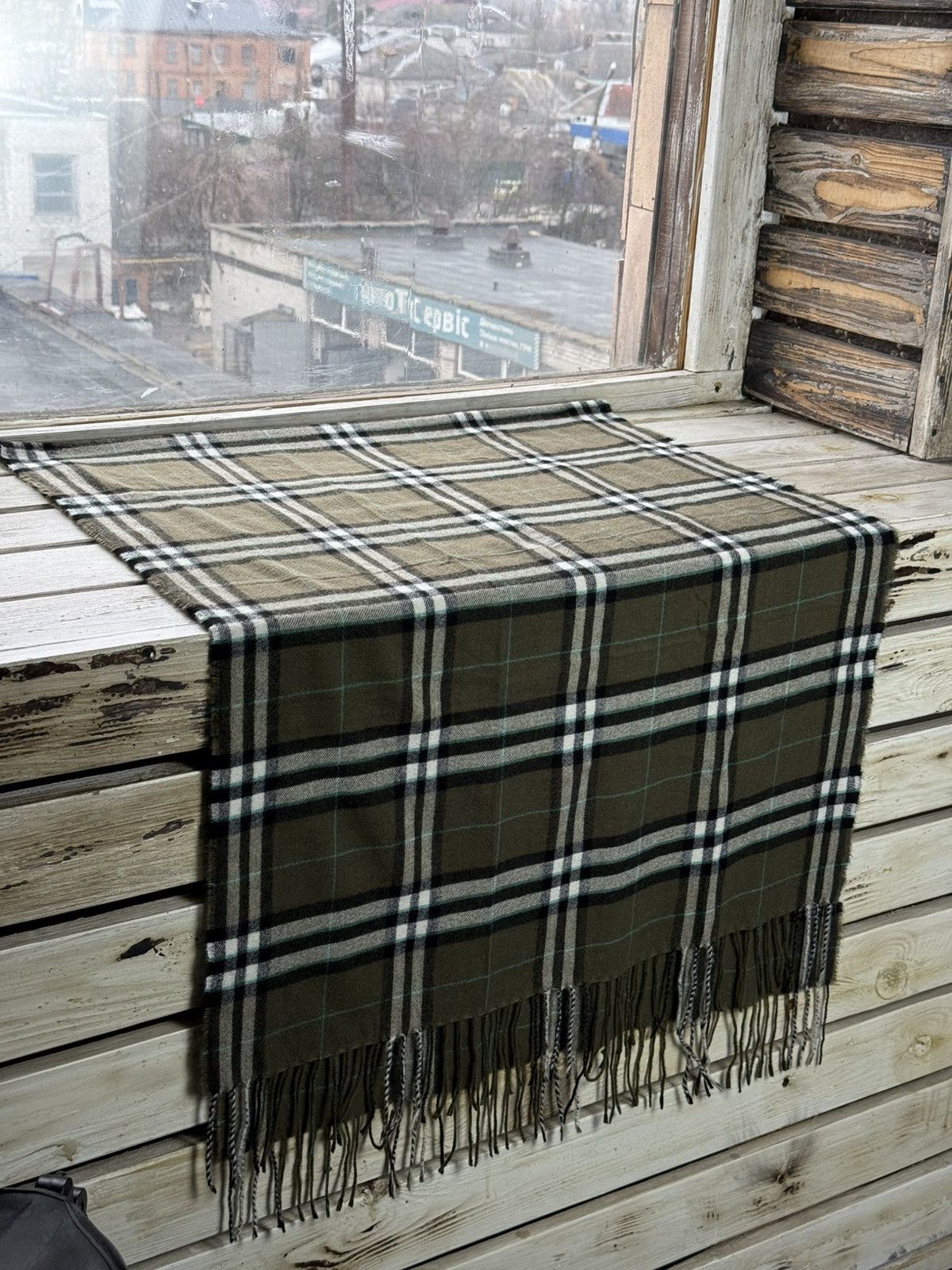 Vintage 90s Burberry Scarf / Muffler / Neckwear