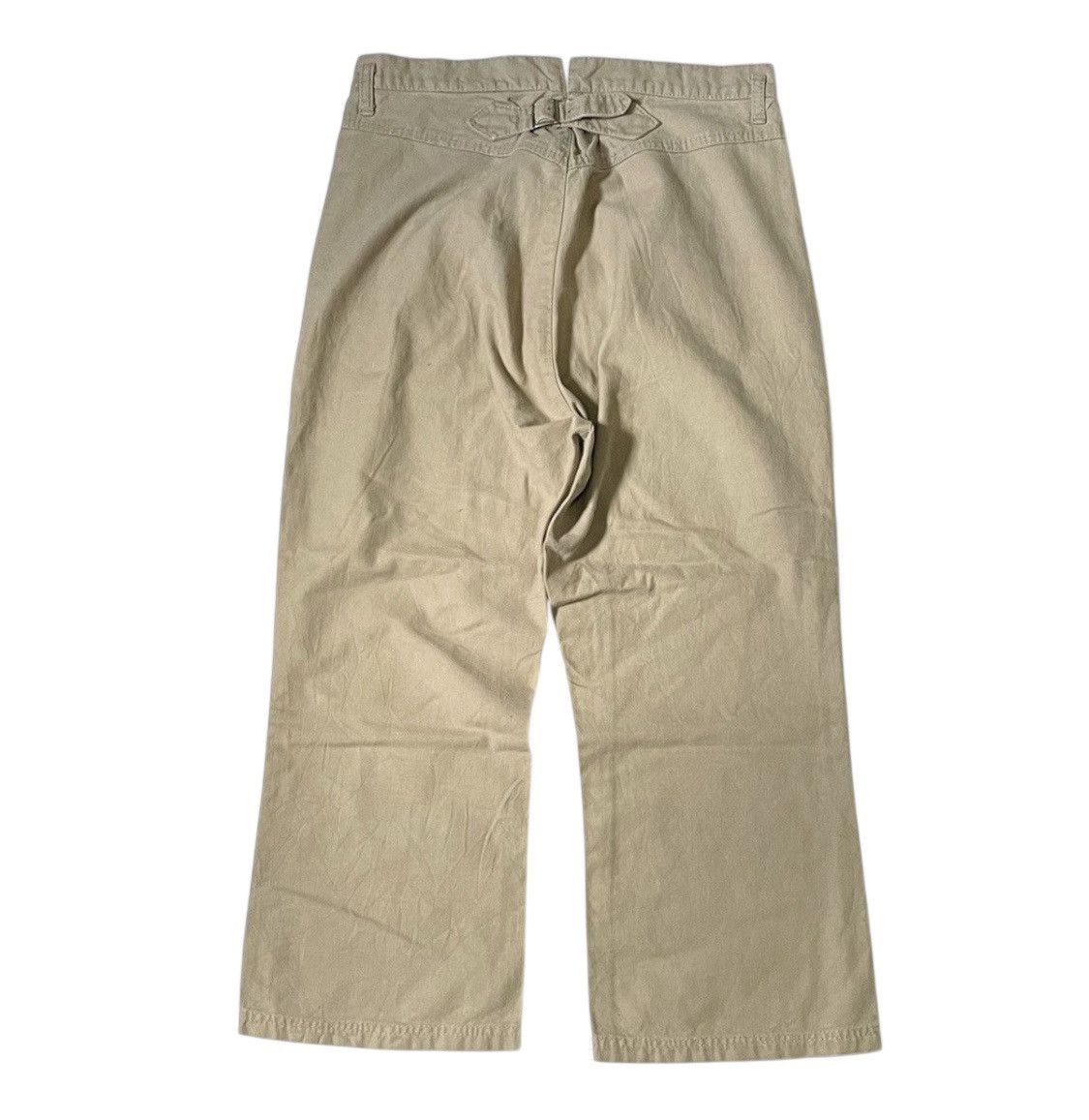 Comme des Garcons Tricot cdg AD2002 classic straight cream trousers Size US 30 / EU 46 - 7 Thumbnail