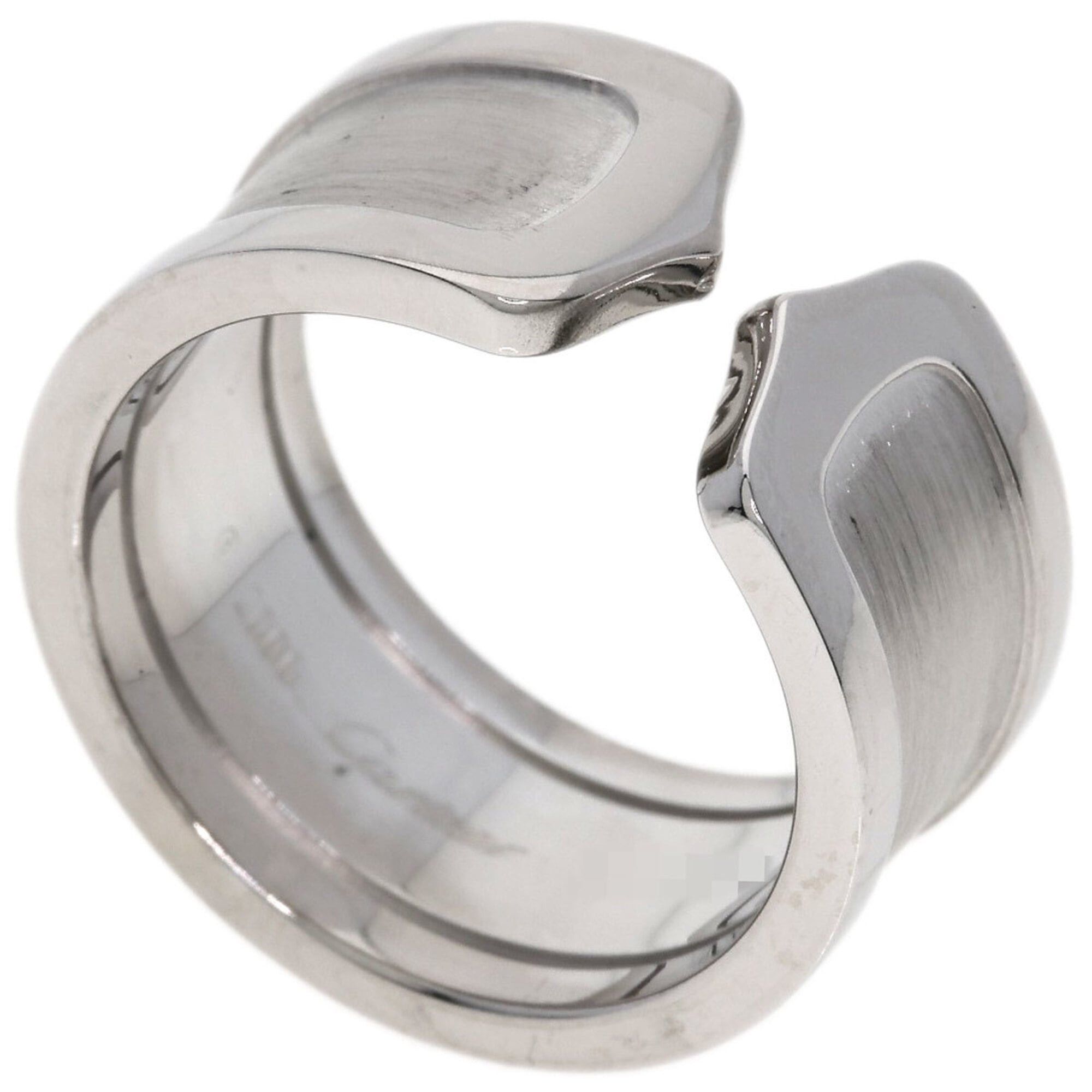 Cartier Cartier C2 Ring #53, 18K White Gold, Women's Ring, CARTIER Size ONE SIZE - 1 Thumbnail