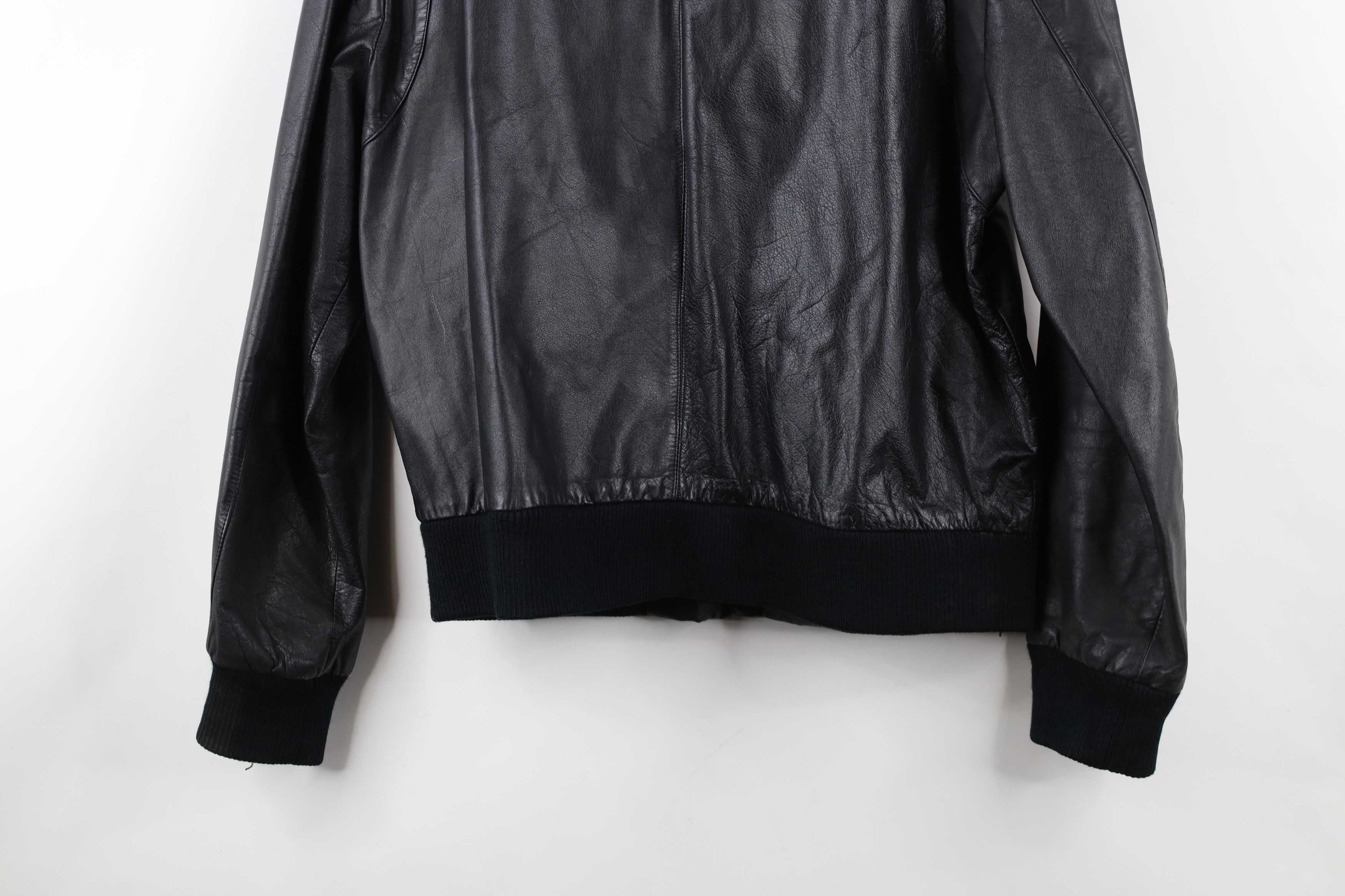 Vintage Vintage 80s 90s Streetwear Leather Cafe Racer Bomber Jacket Size US XXL / EU 58 / 5 - 16 Thumbnail