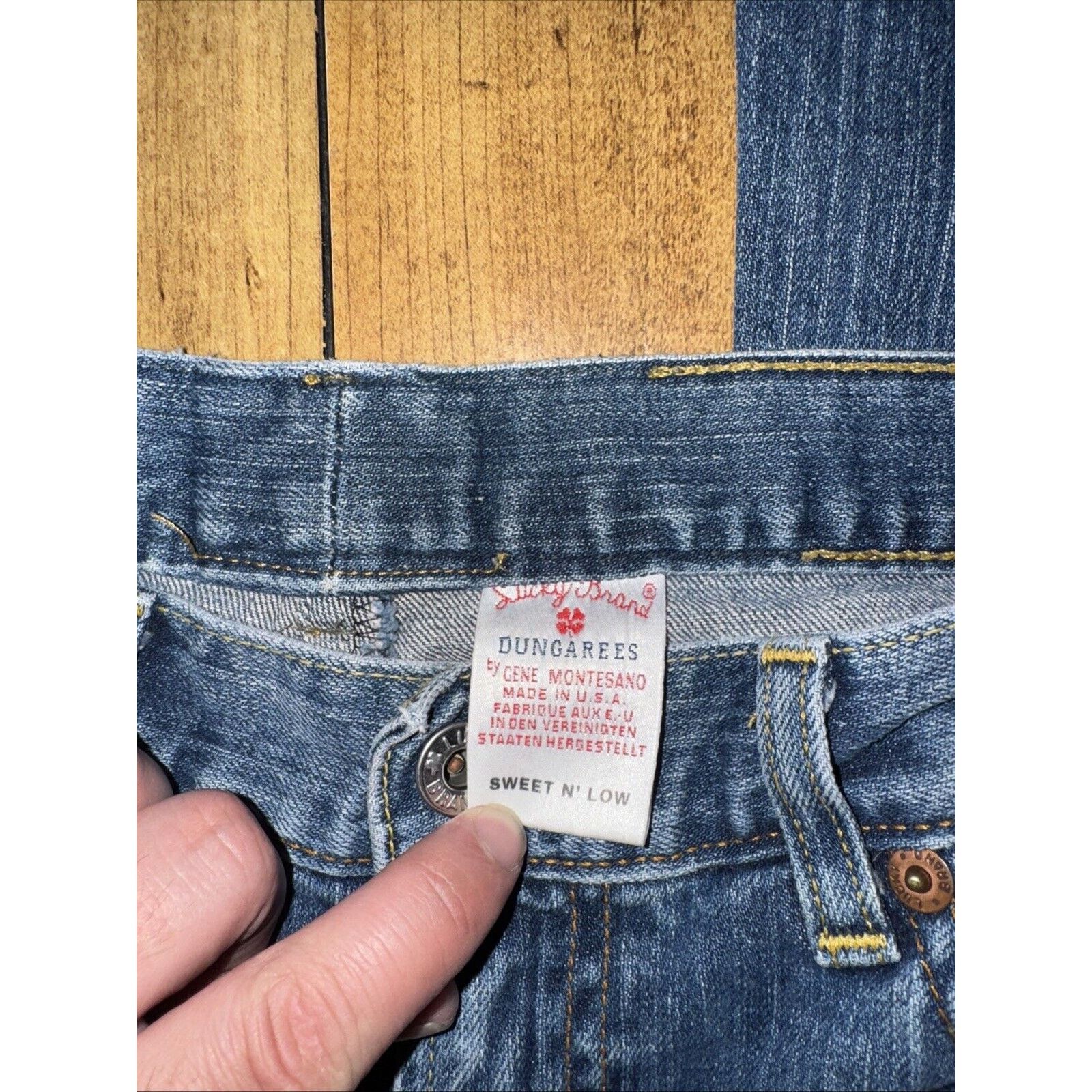 Levi's × Lucky Brand × Vintage Lucky Brand Dungarees Jeans Sweet N Low Made In USA 30x32 Size 30" / US 8 / IT 44 - 5 Thumbnail