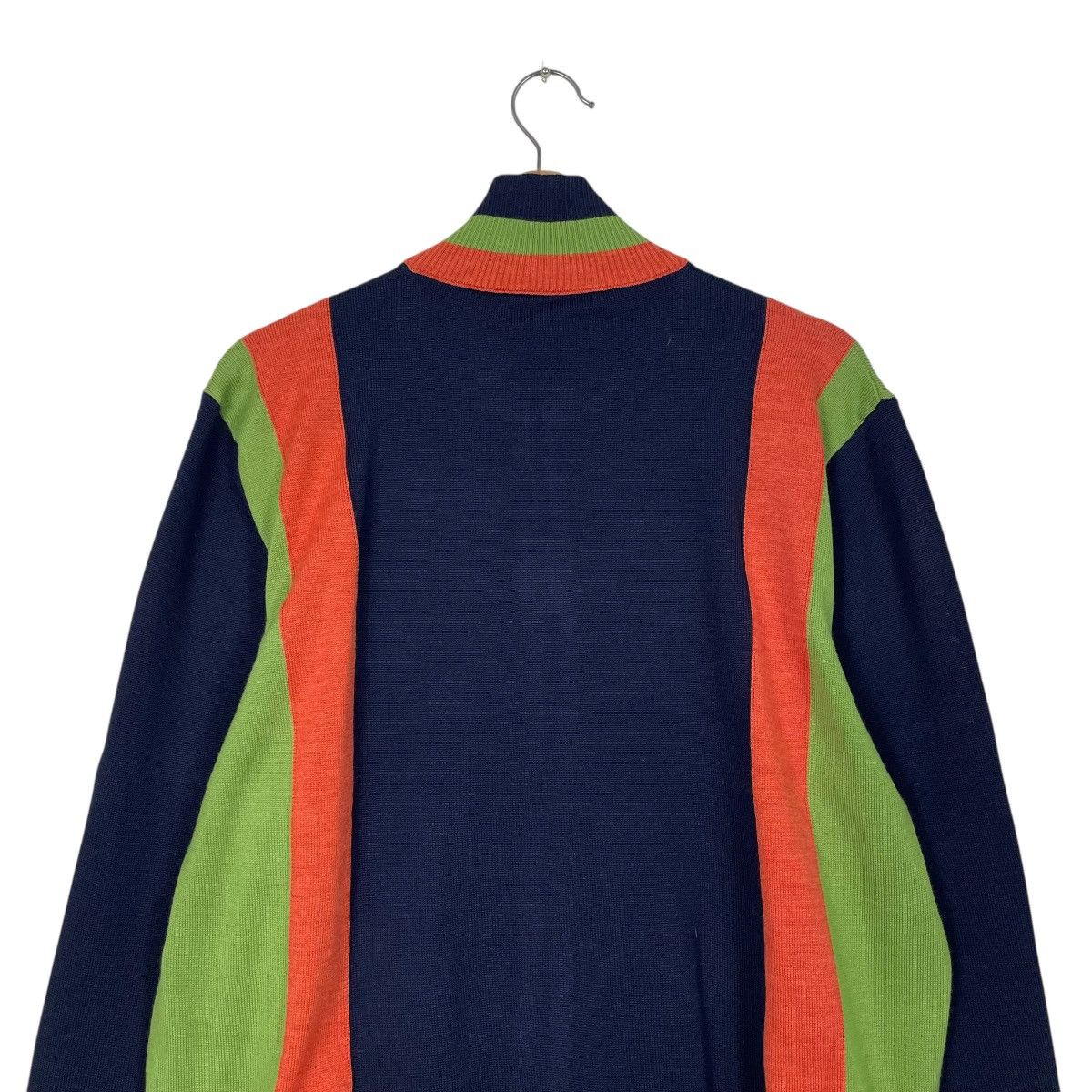 Gucci Gucci Logo-Appliquéd Striped Wool Zip-Up Sweater Jacket Size US L / EU 52-54 / 3 - 9 Thumbnail