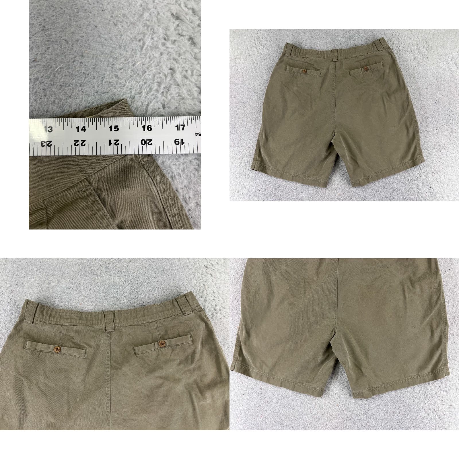 Tommy Bahama Tommy Bahama Shorts Mens 35 Beige Pleated Bermuda Tencel Blend Golf Golfer Size US 35 - 9 Thumbnail