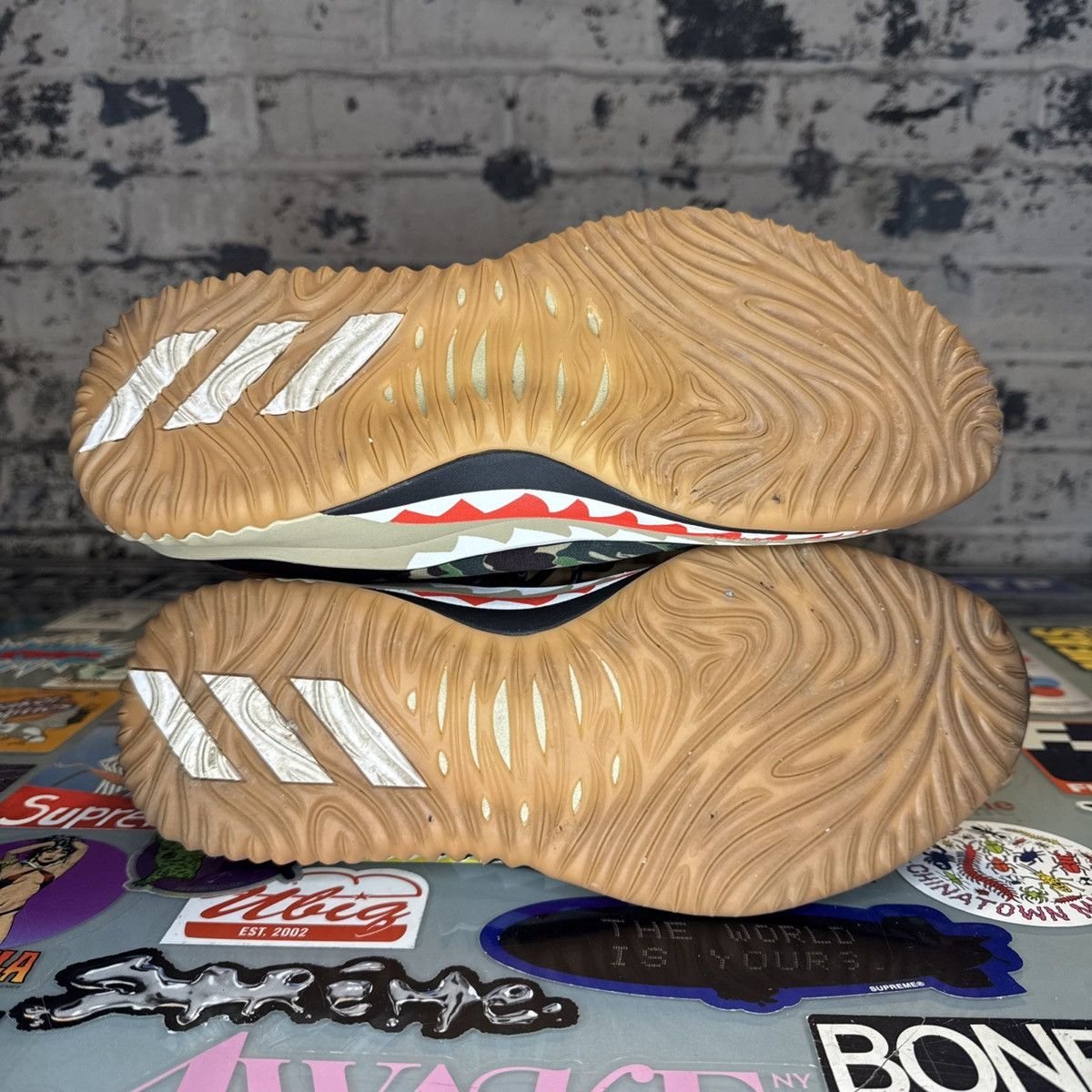 Adidas × Bape Adidas Dame 4 Bape A Bathing Ape Sz 9.5 Green Camo NDS Size US 9.5 / EU 42-43 - 5 Thumbnail