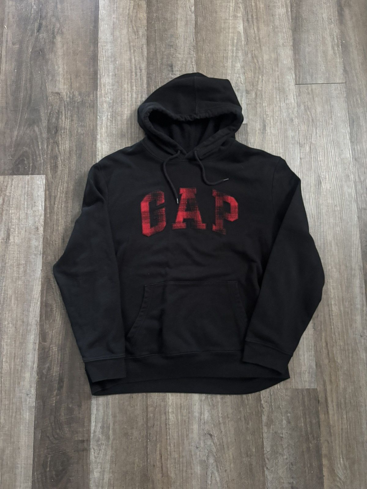 Gap Gap Plaid / Flannel Logo Hoodie / Sweatshirt Size US XL / EU 56 / 4 - 1 Thumbnail