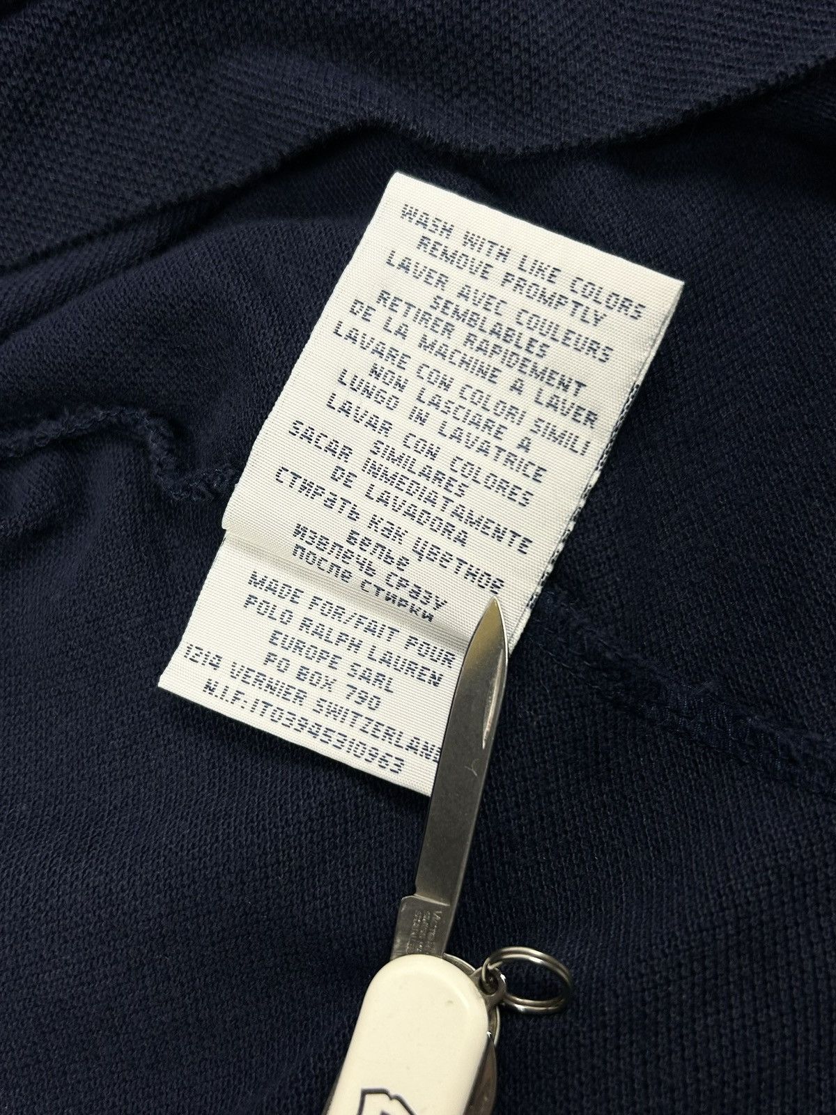 Polo Ralph Lauren Vintage Ralph Lauren Polo #3 Rugby Long Sleeve Shirt Navy XL Size US XL / EU 56 / 4 - 11 Thumbnail
