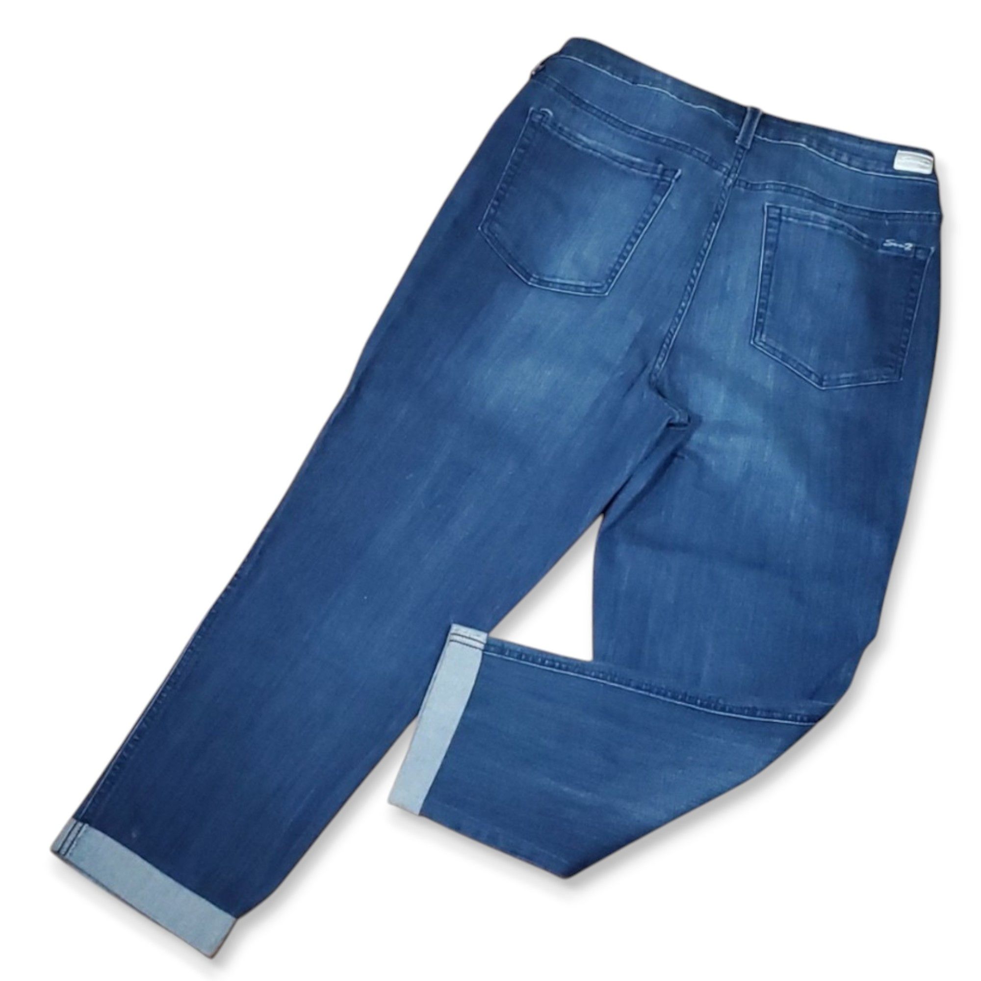Seven 7 Seven7 Size 16 Jeans Weekend Boyfriend Fit Ankle Cuff Size 38" / US 16 / IT 52 - 2 Thumbnail