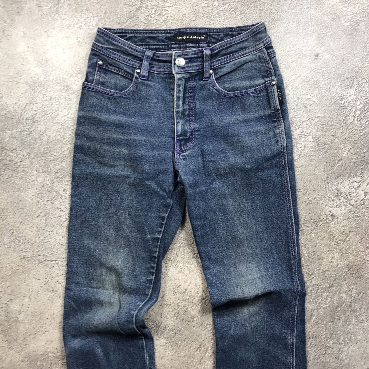 Vintage Vintage Y2K Distressed Flared Jeans Grunge Thrashed Baggy 28 Size 28" / US 6 / IT 42 - 3 Thumbnail