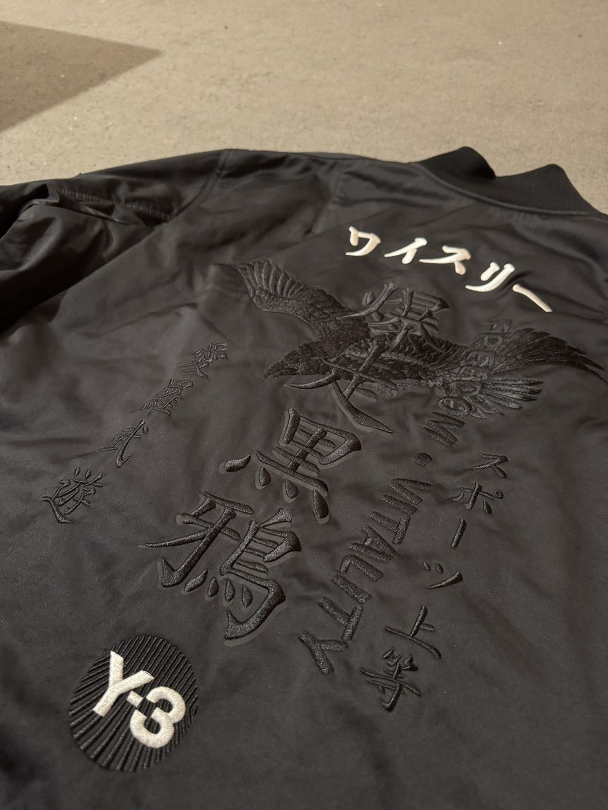 Y-3 Y-3 “爆走黑鴉”bomber jacket Size US XL / EU 56 / 4 - 4 Thumbnail