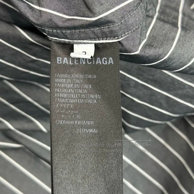Balenciaga Balenciaga Embroidered distressed faux two-piece shirt Size US M / EU 48-50 / 2 - 4 Thumbnail