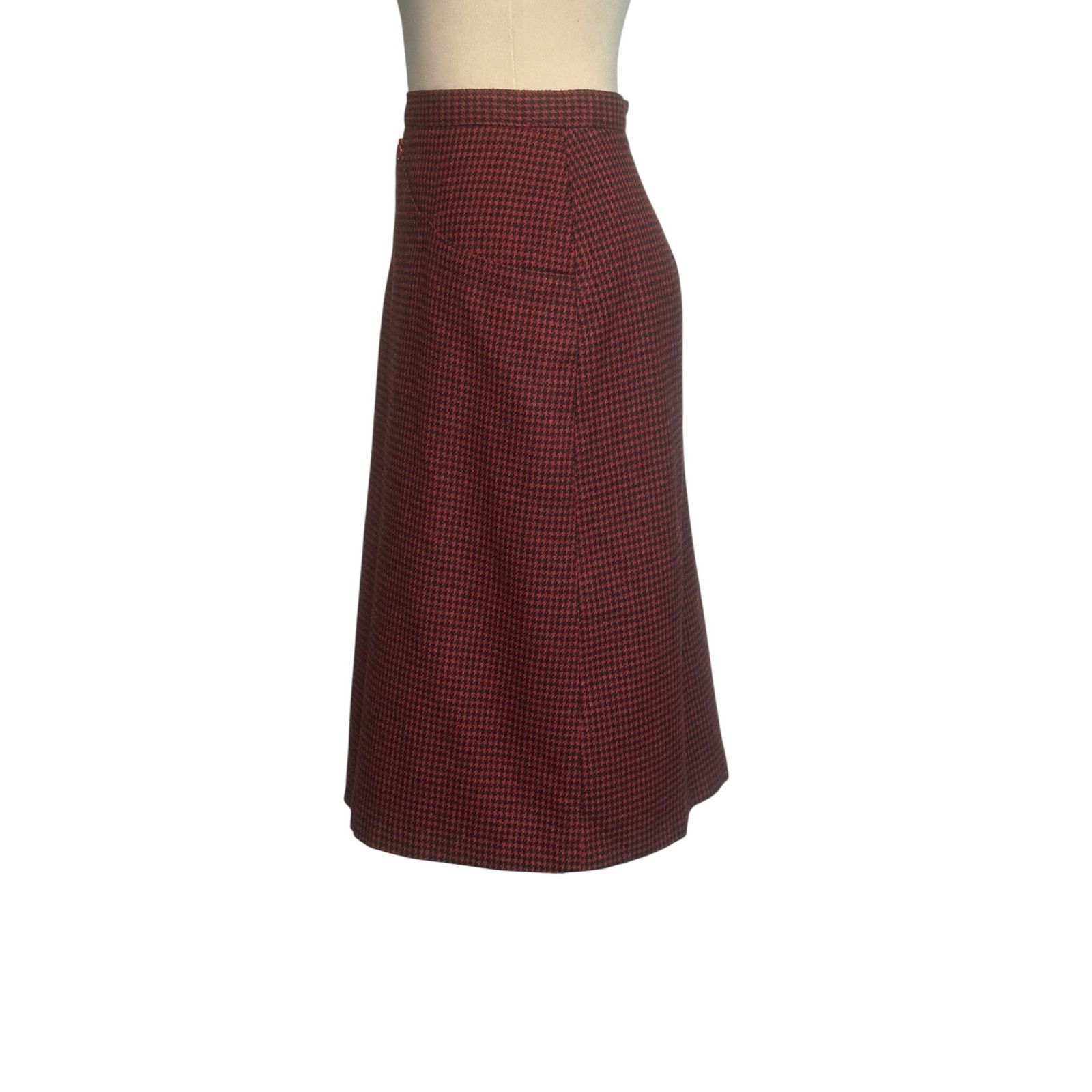 Porsche Design Porsche vintage red black houndstooth pencil skirt size 9/10 Size 27" / US 4 / IT 40 - 5 Thumbnail
