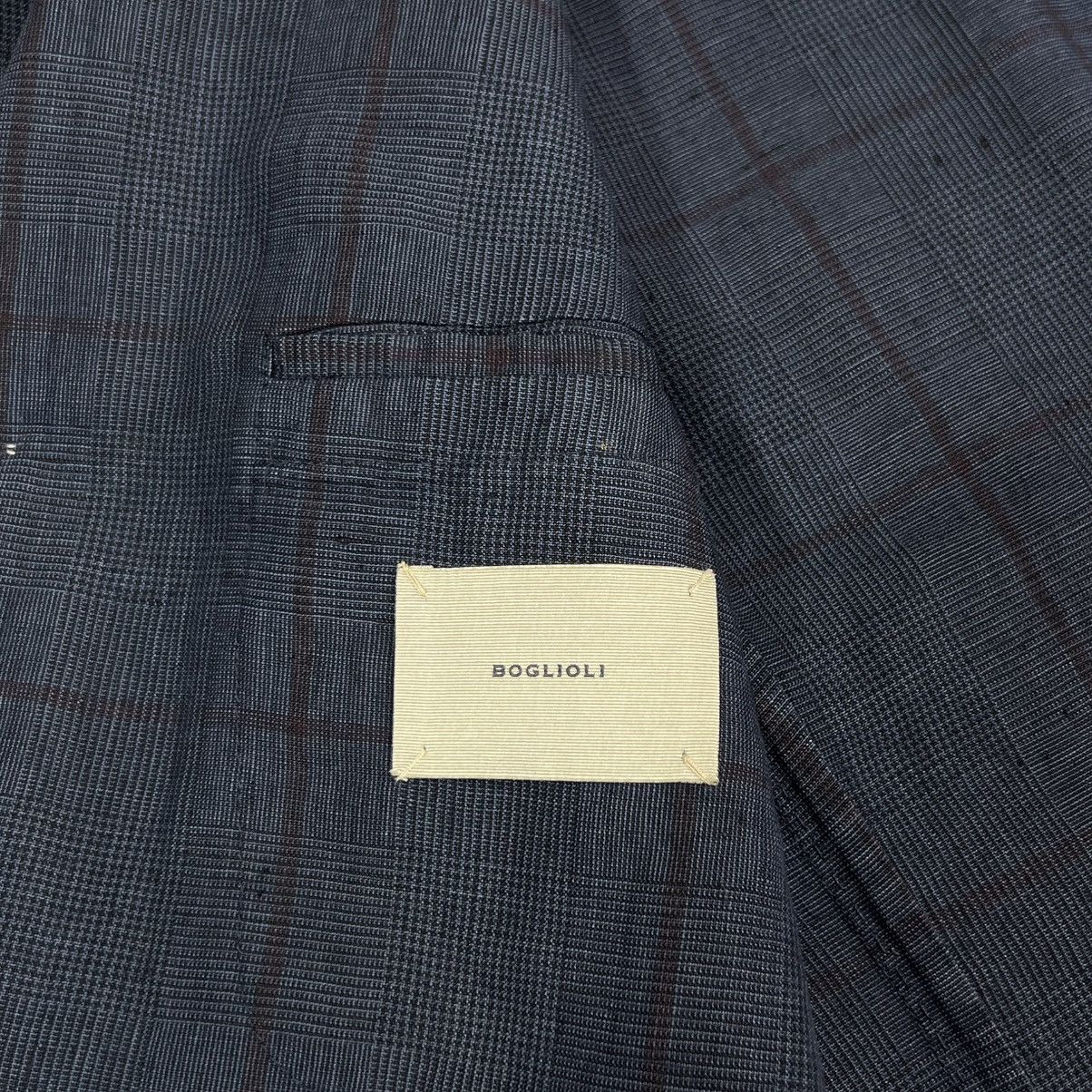 Boglioli BOGLIOLI K Jacket Linen Checked Blazer Luxury Casual Style Size 40R - 18 Thumbnail