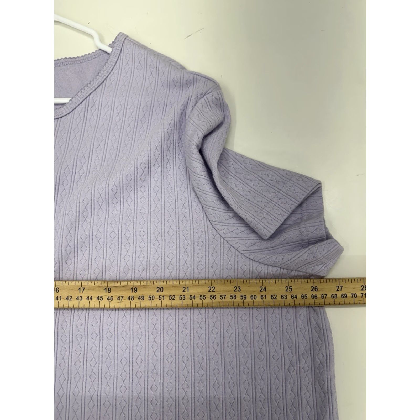 Blair VINTAGE Blair Womens Shirt Size 3XL Purple Henley Short Sleeve Size XXL / US 16-18 / IT 52-54 - 7 Thumbnail