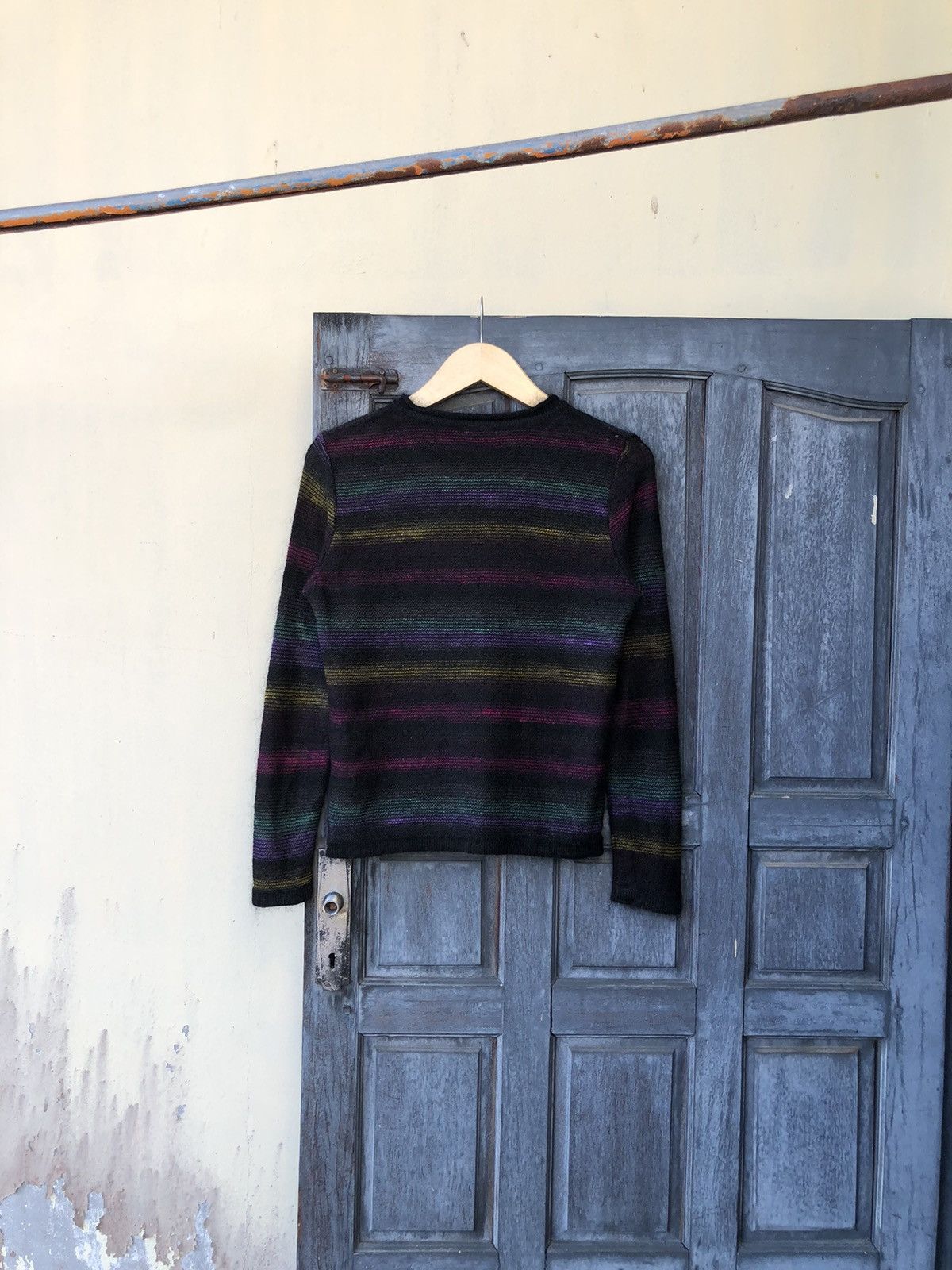 If Six Was Nine Chadorian Japanese Mohair Rainbow Psychedelic Stripe Style Size US M / EU 48-50 / 2 - 10 Thumbnail