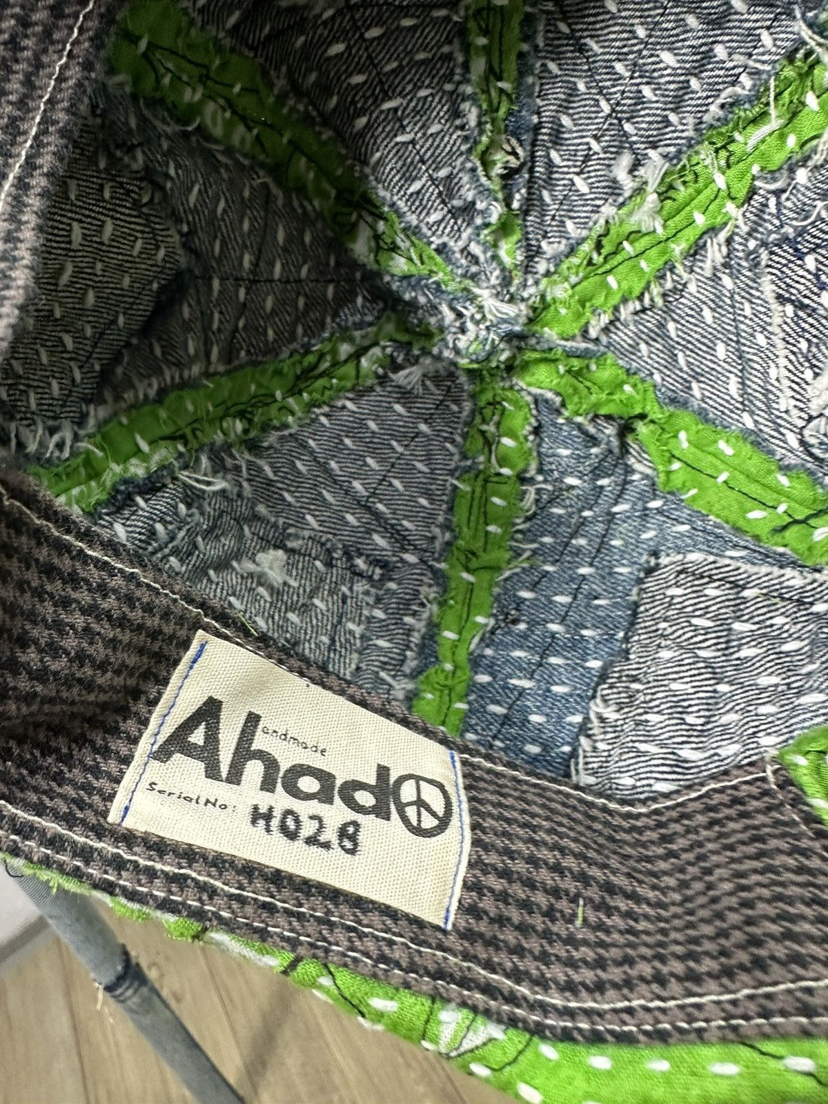Art Comes First × Handmade Custom Made Distressed Paisley Patchwork Boro hats Size ONE SIZE - 12 Thumbnail